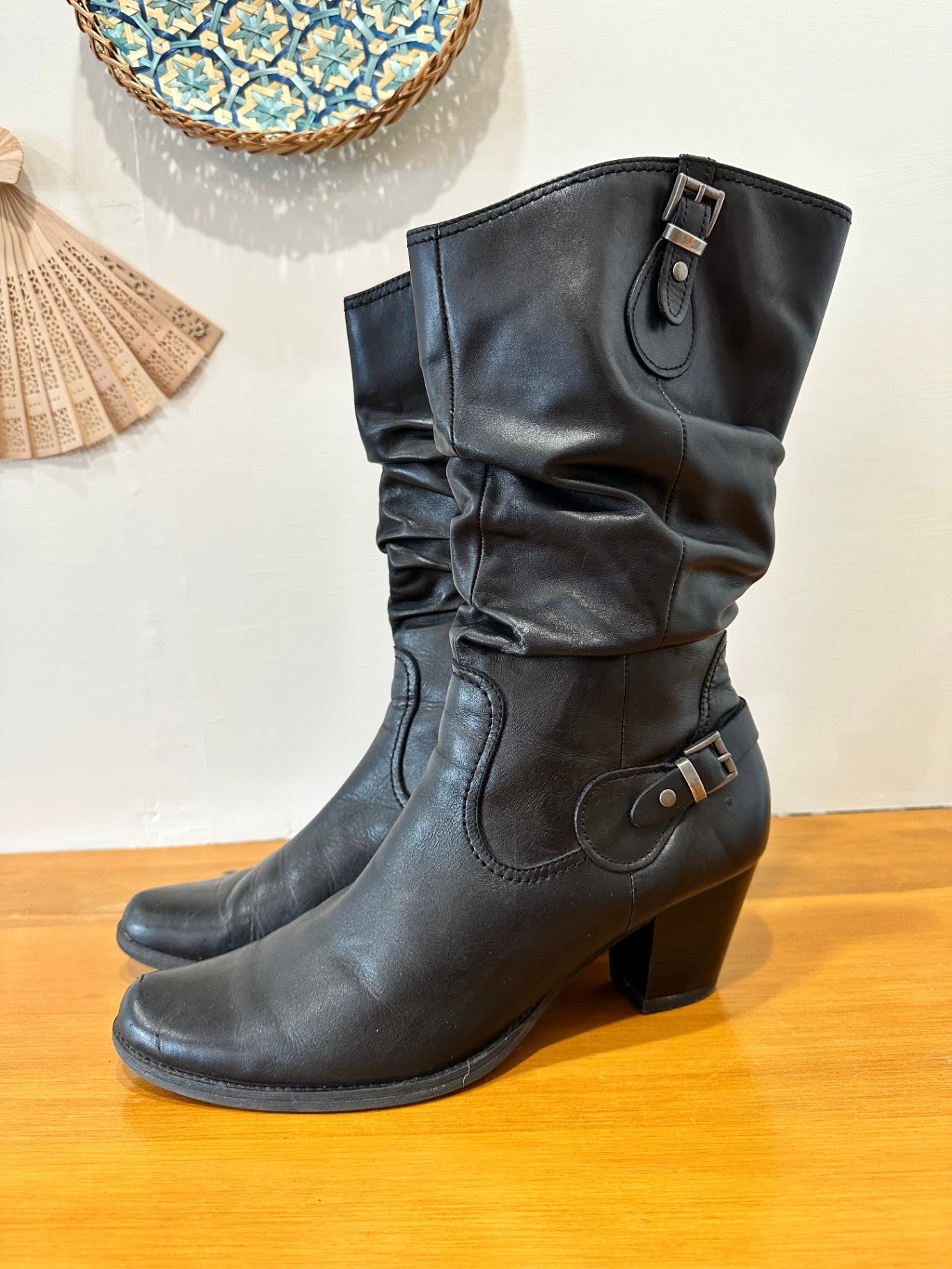 Gino Ventori - Leather Boots - Size EU 42 - Black