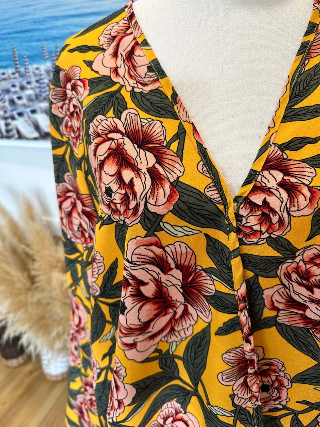 Boohoo Blouse - Size 14 - Yellow