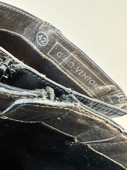 Gino Ventori - Leather Boots - Size EU 42 - Black