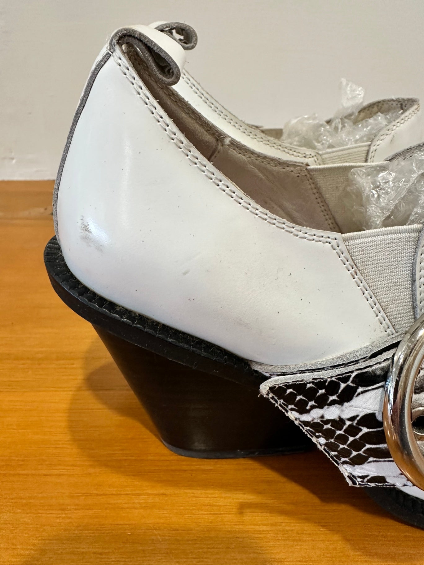 Jeffrey Campbell - Cowboy Heels - Size EU 38 - White and black