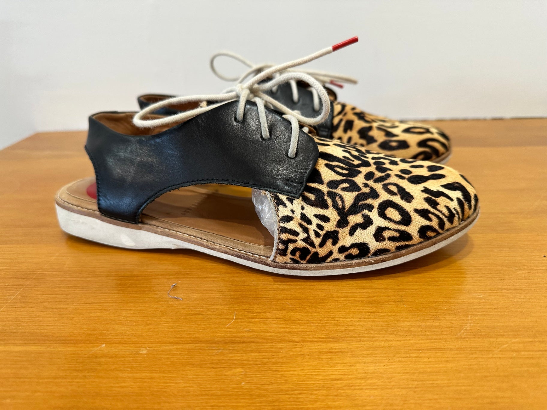 Rollie Sandals - Size EU 38 - Leopard print and black