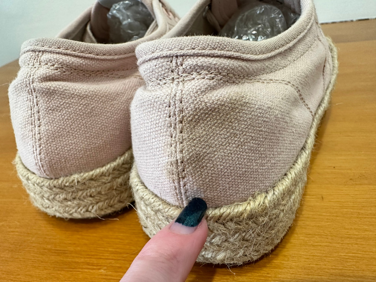 Deuce Sneakers / Espadrilles - Size EU 38 - Pink + Beige