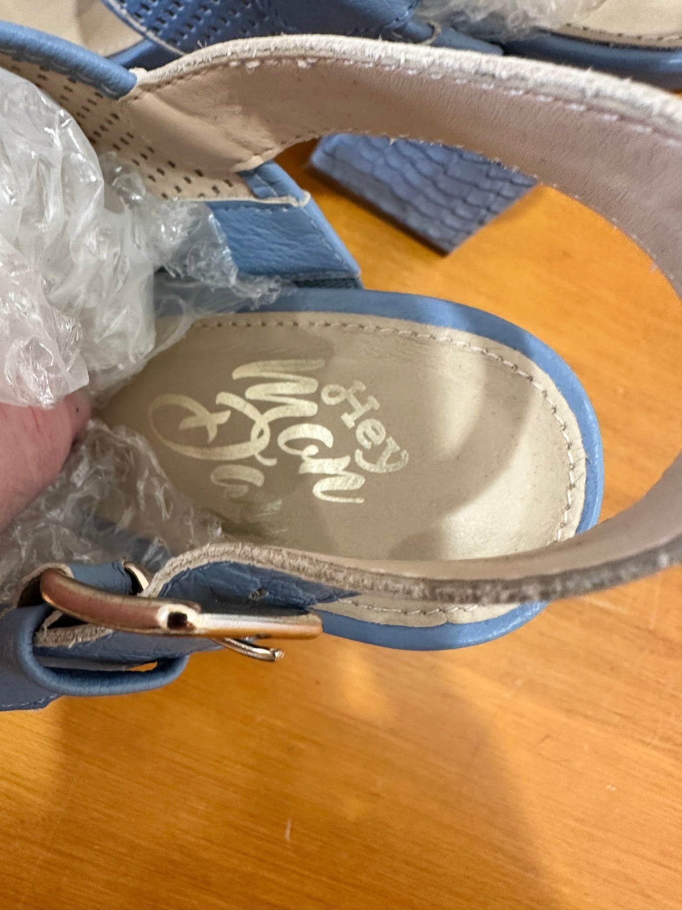 Hey Monday - Heeled Sandal - Size EU 39 - Blue