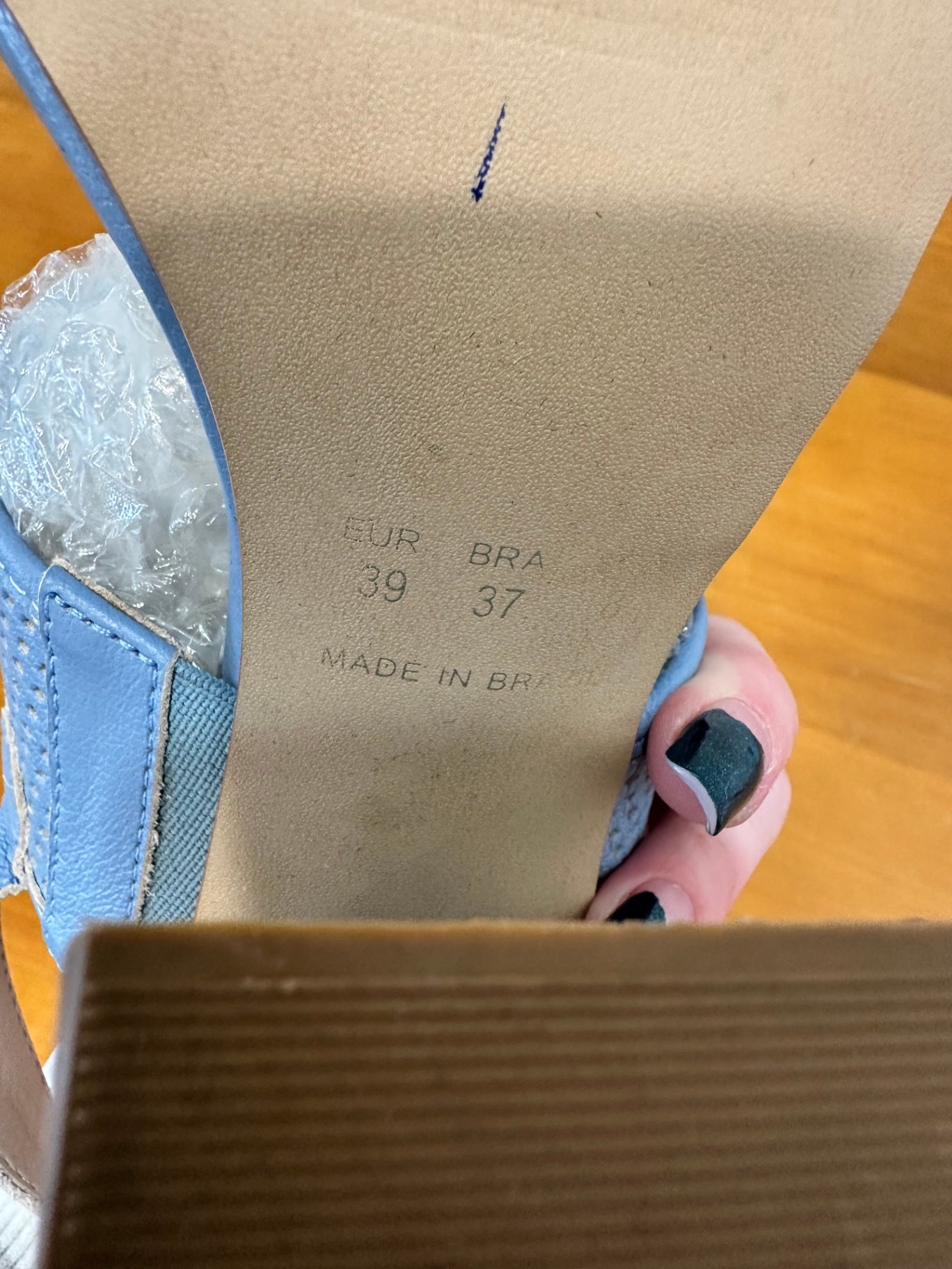 Hey Monday - Heeled Sandal - Size EU 39 - Blue