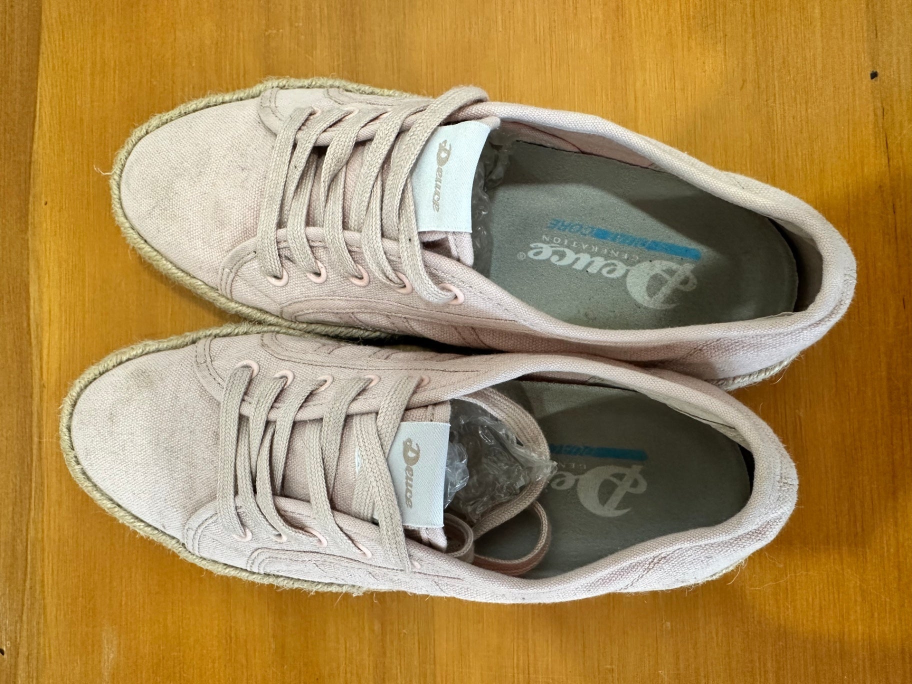 Deuce Sneakers / Espadrilles - Size EU 38 - Pink + Beige