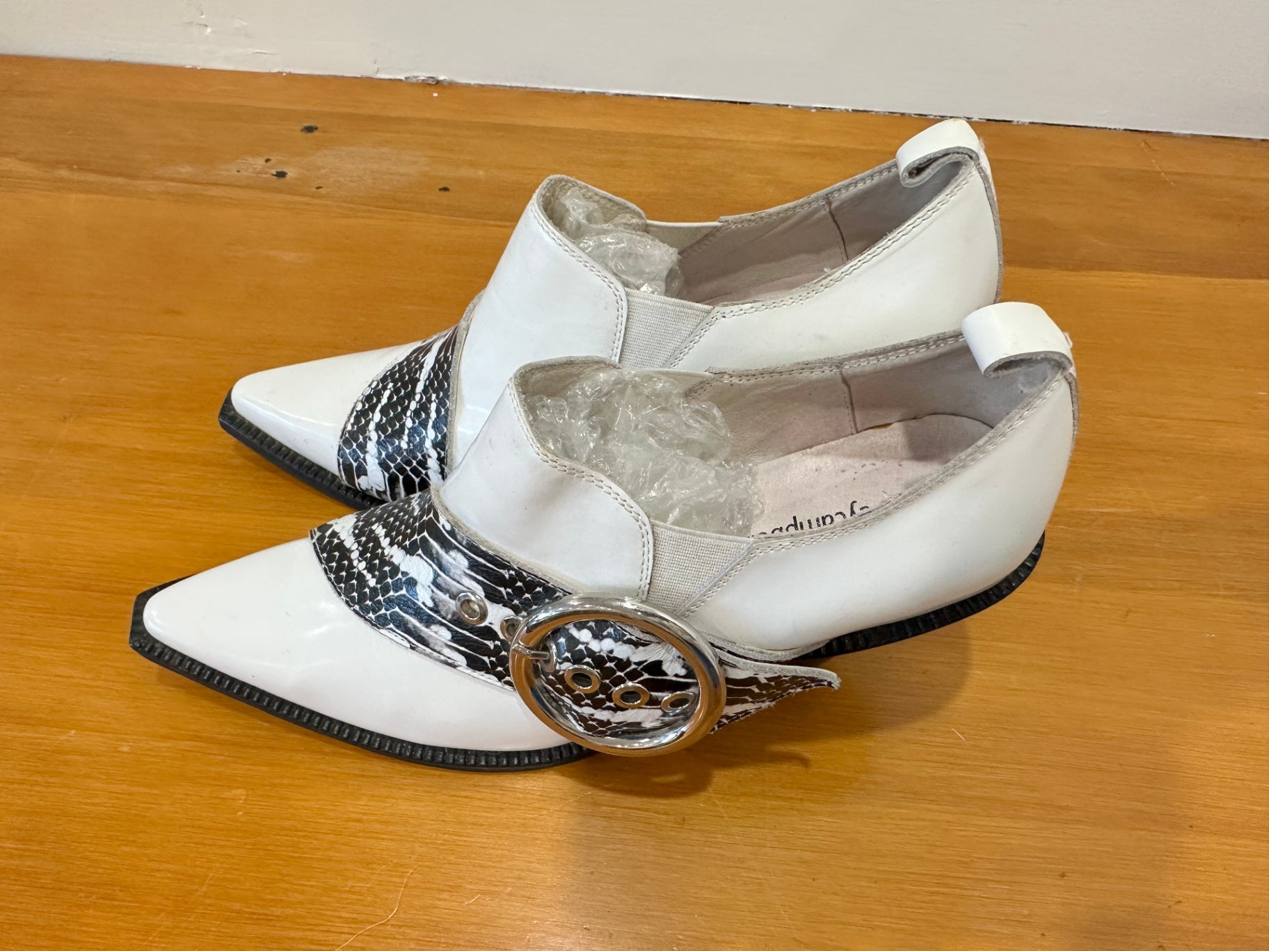 Jeffrey Campbell - Cowboy Heels - Size EU 38 - White and black