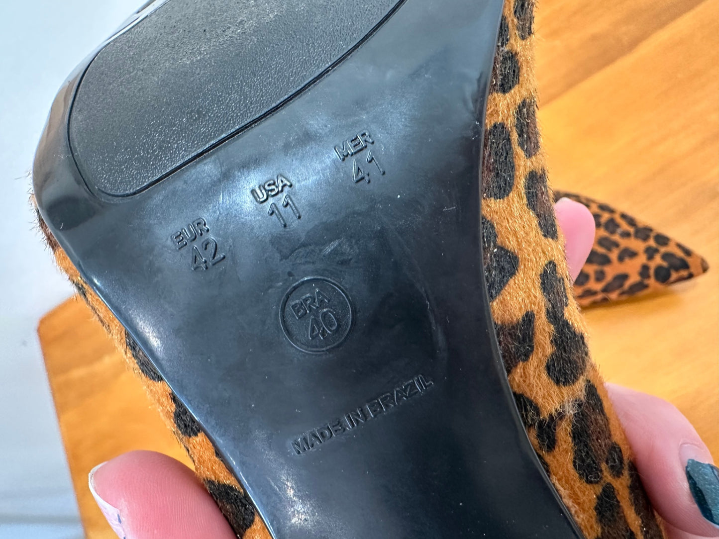 Hey Monday- Block Heels - Size EU 40 - Leopard print