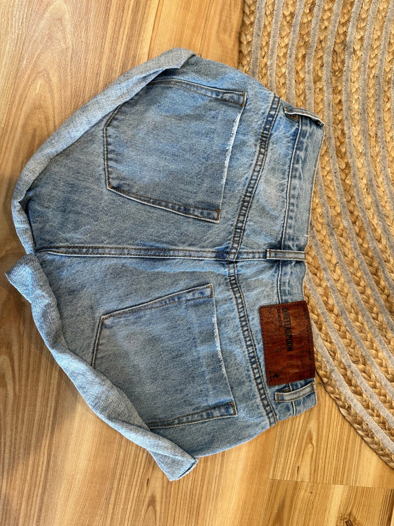 One Teaspoon - Denim Shorts - Size 8 - Light Blue