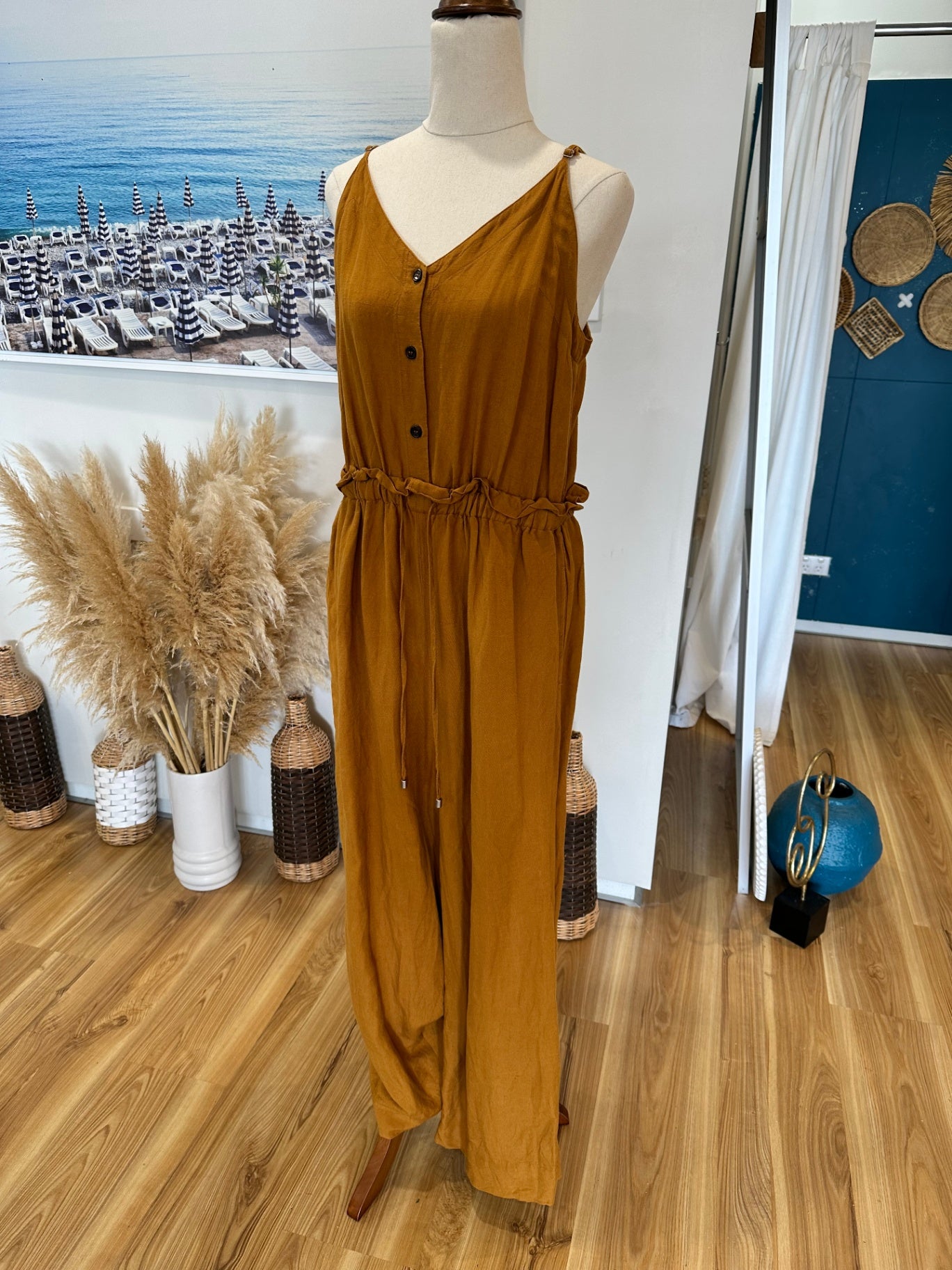 Mineral - Jumpsuit - Size 14 - Mustard