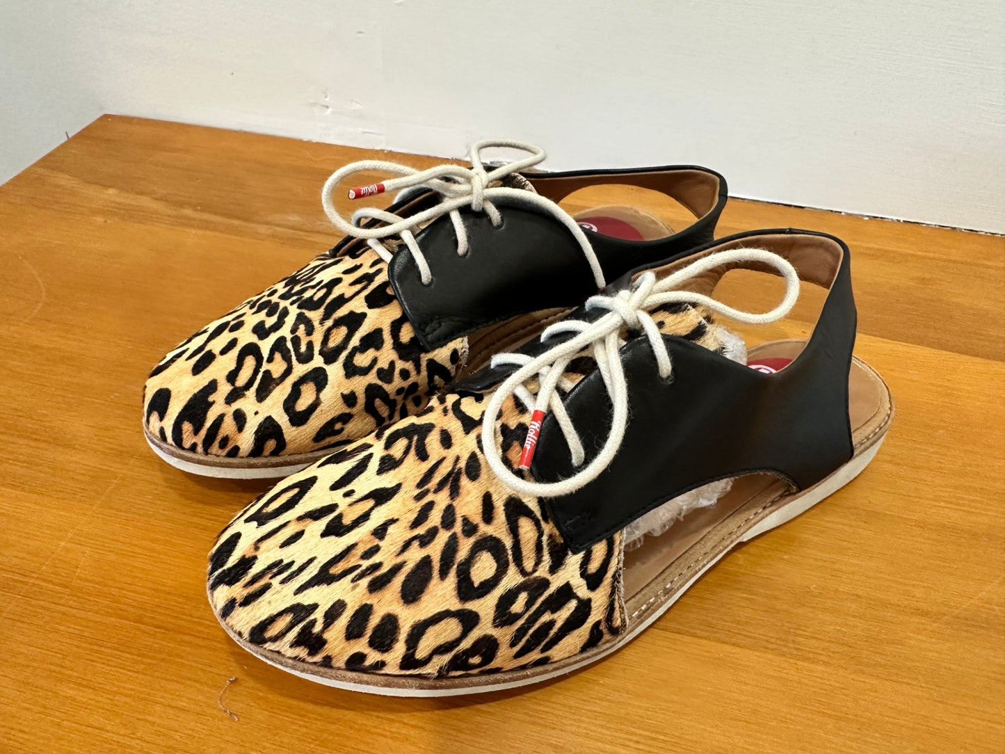 Rollie Sandals - Size EU 38 - Leopard print and black