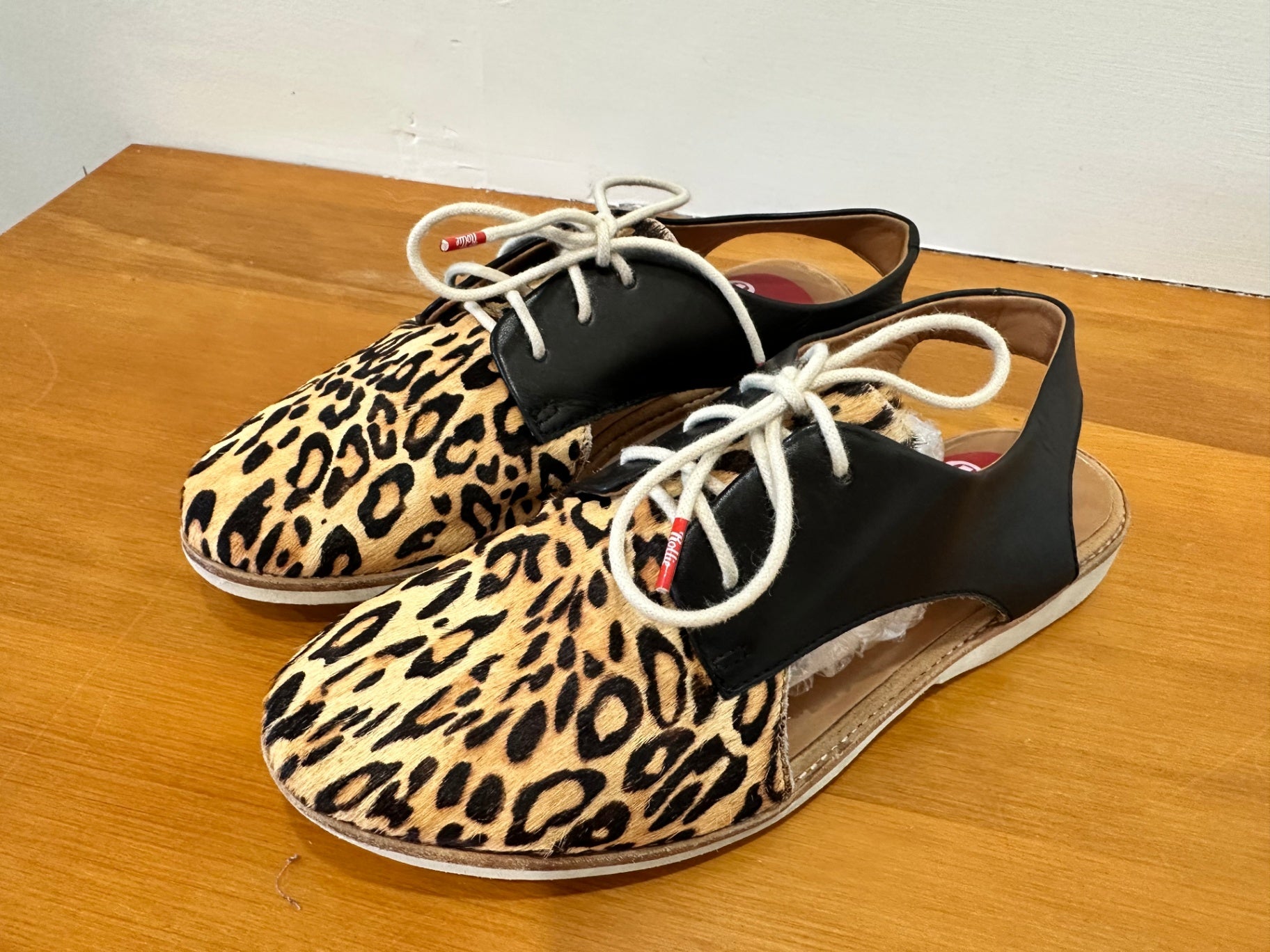 Rollie Sandals - Size EU 38 - Leopard print and black