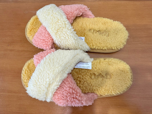 Kip & Co Slippers - Size EU 37 / 38 - Yellow, Pink, Cream