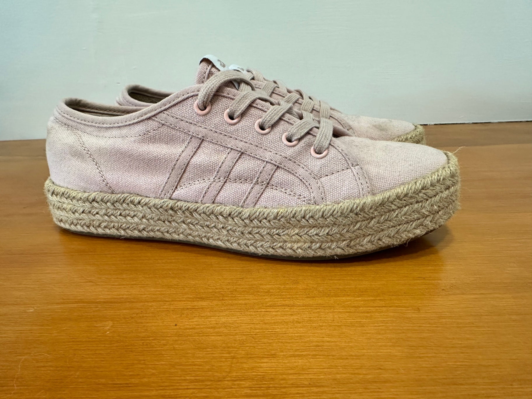 Deuce Sneakers / Espadrilles - Size EU 38 - Pink + Beige
