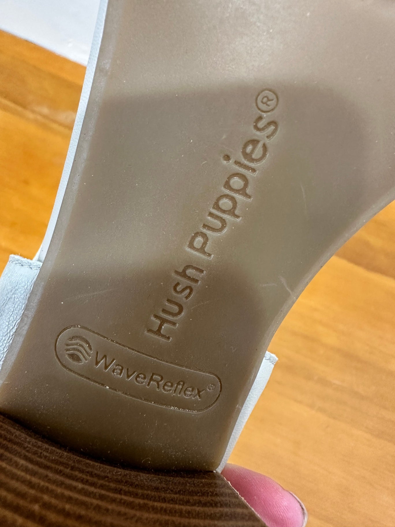 Hush Puppies - Block Heel Sandals - Size EU 41 - Beige