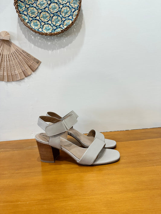 Hush Puppies - Block Heel Sandals - Size EU 41 - Beige