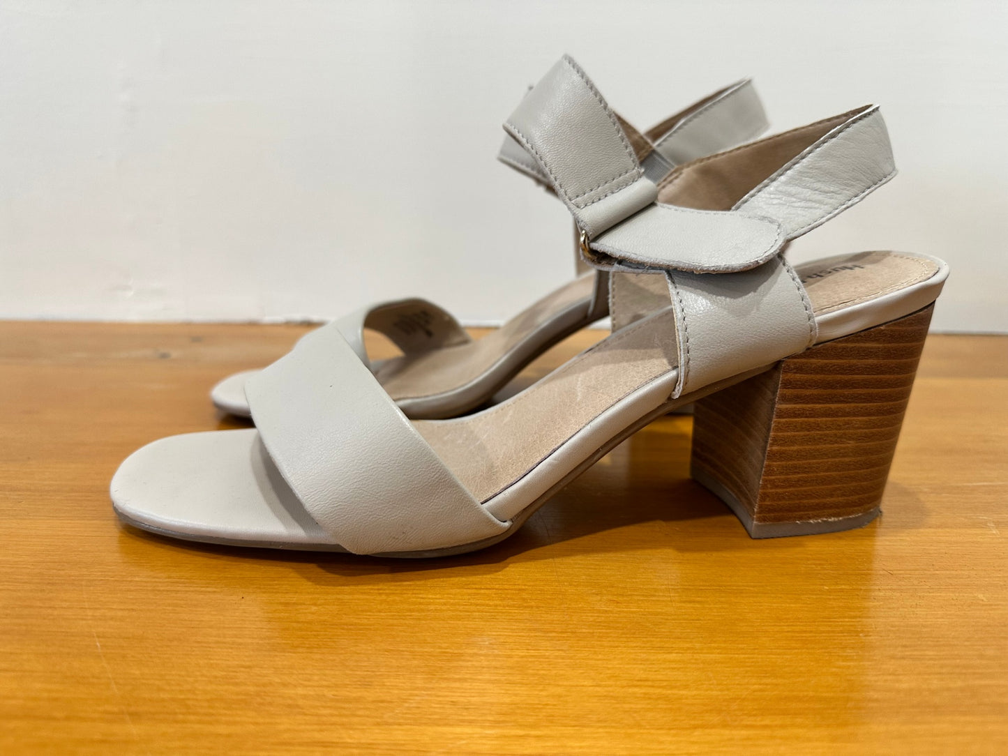 Hush Puppies - Block Heel Sandals - Size EU 41 - Beige