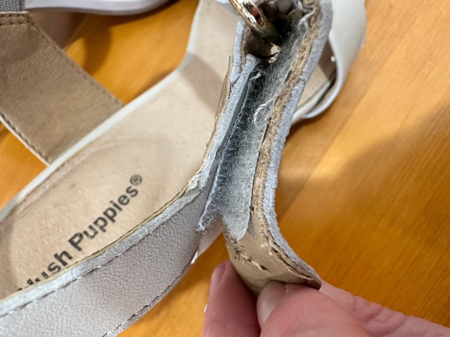 Hush Puppies - Block Heel Sandals - Size EU 41 - Beige