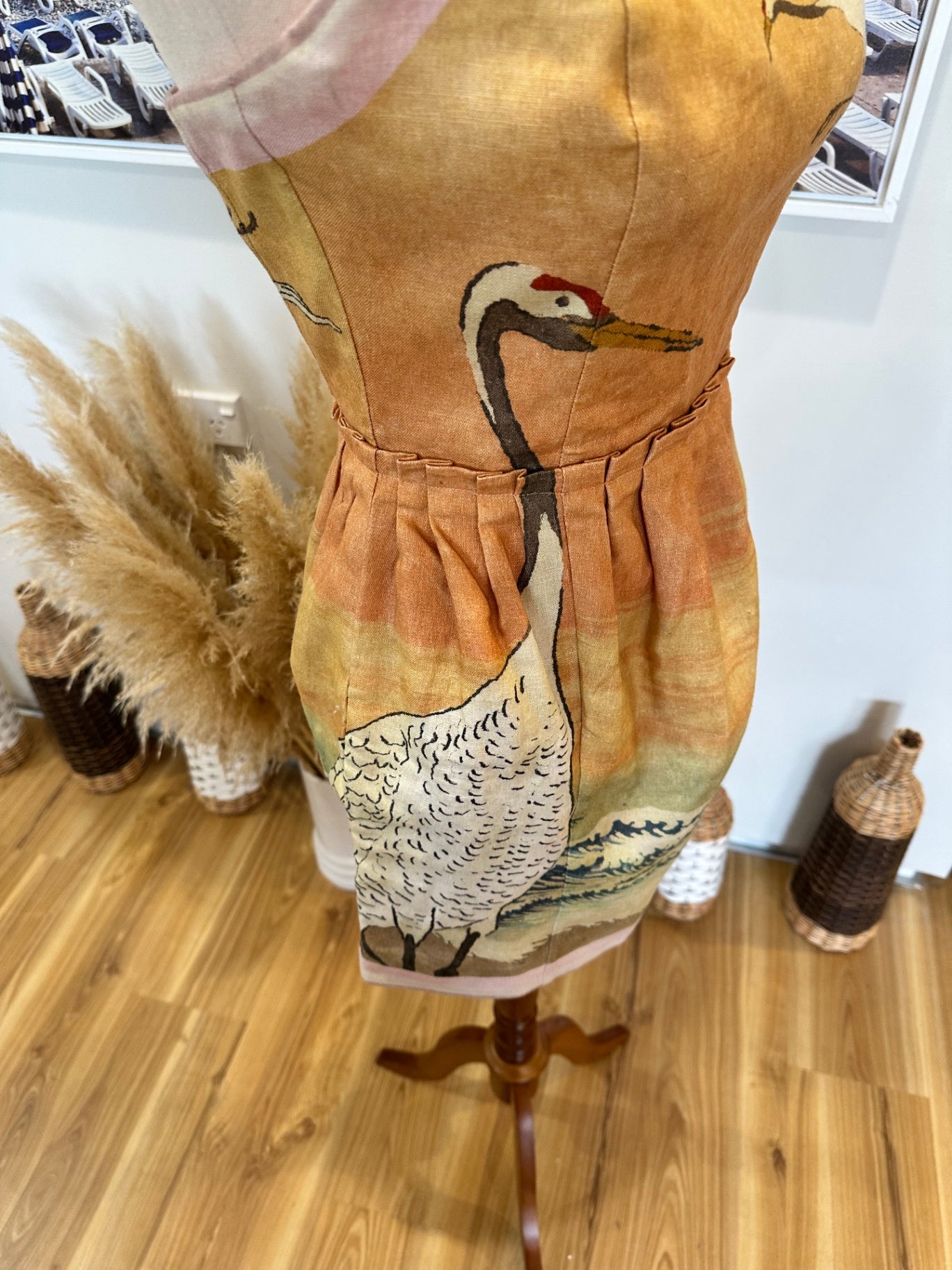 Antipodean Strapless Dress - Extra Small (AU 6) WABI SABI print - RRP $573 AUD