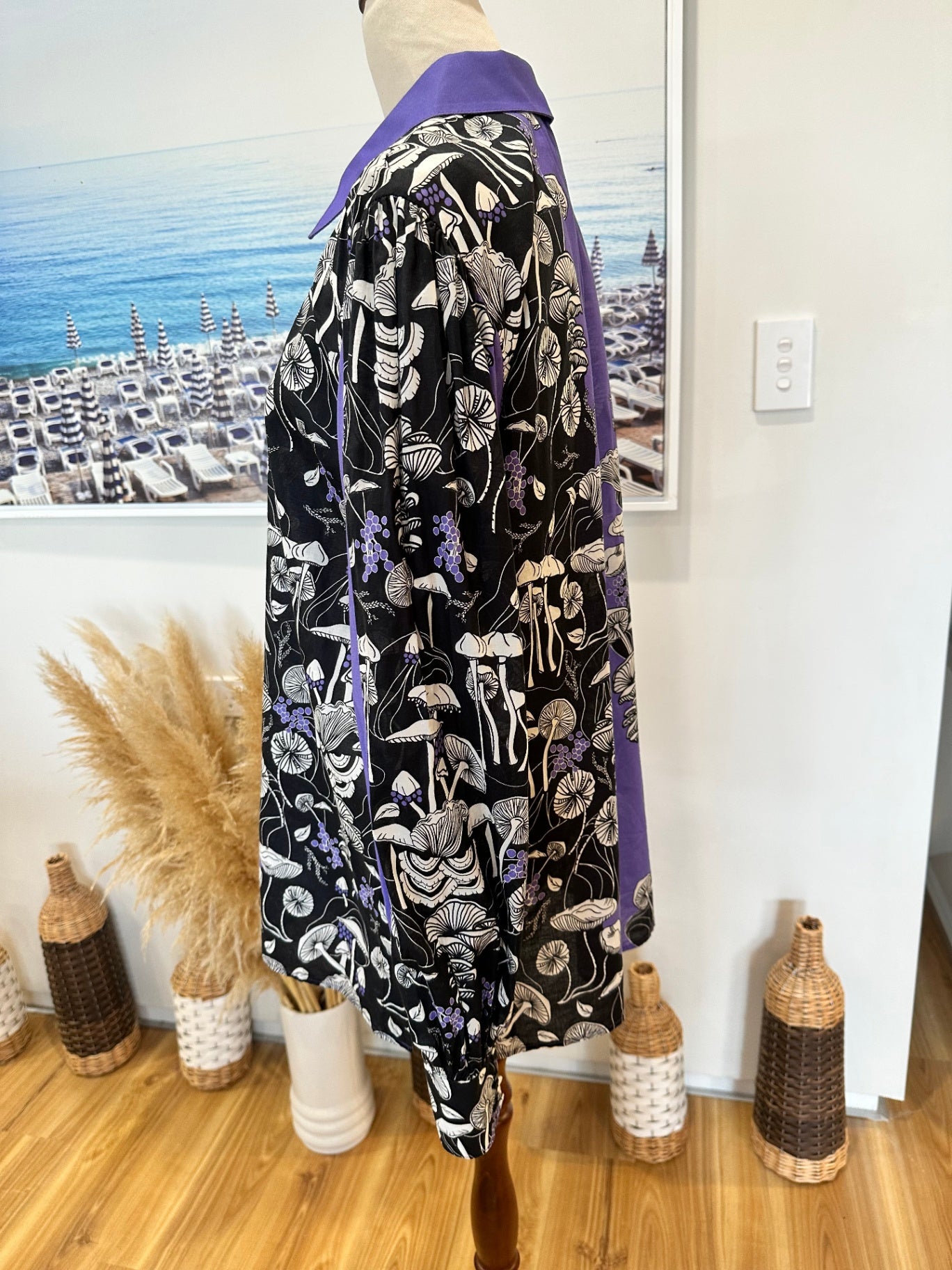 Sunset Lover - Shirt - Size 8 - 70% Cotton + 30% Silk - RRP $405AUD