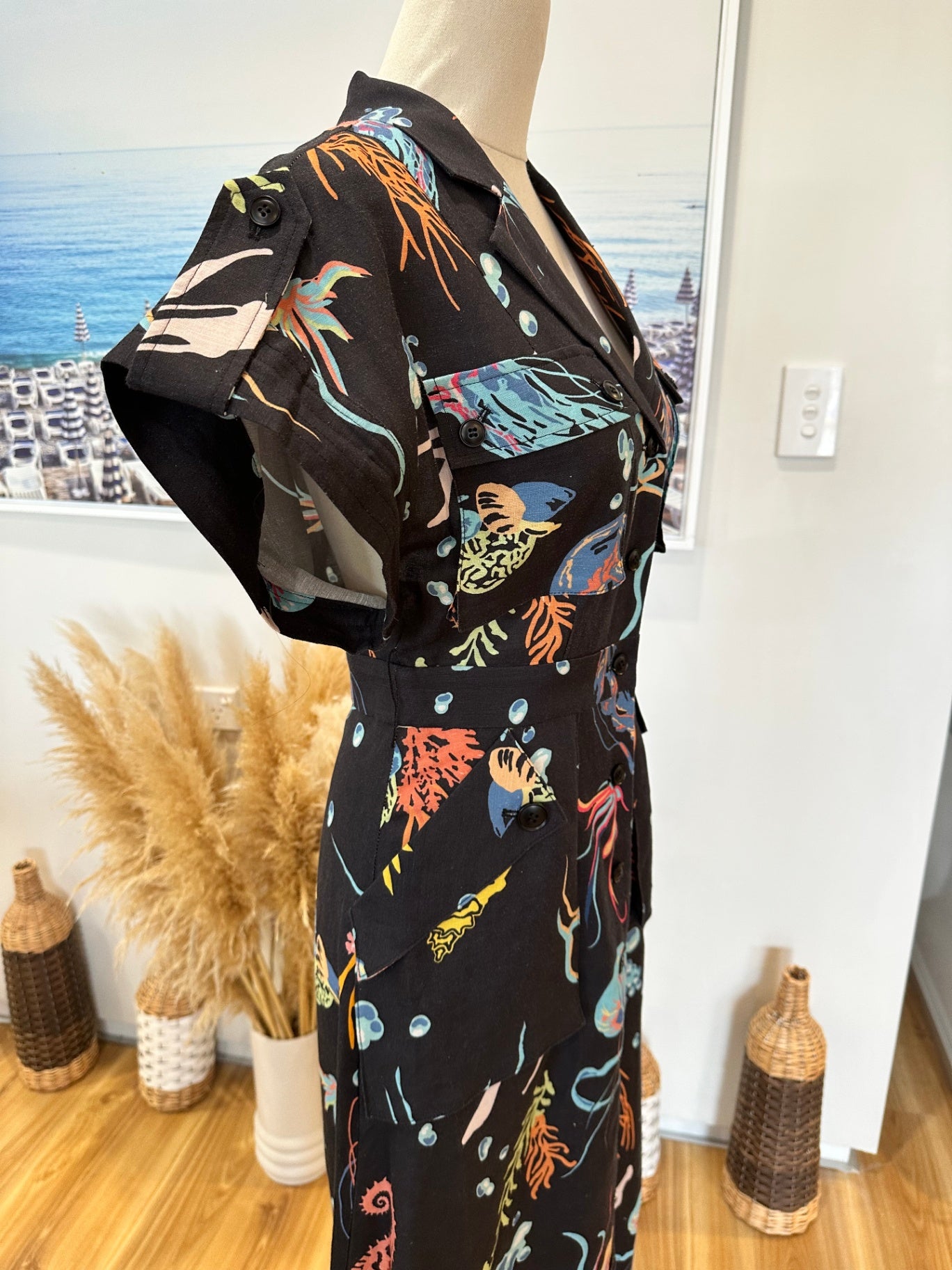 Leo Lin - Audrey Pocket Dress - Extra Small (AU 6) - RRP $599AUD