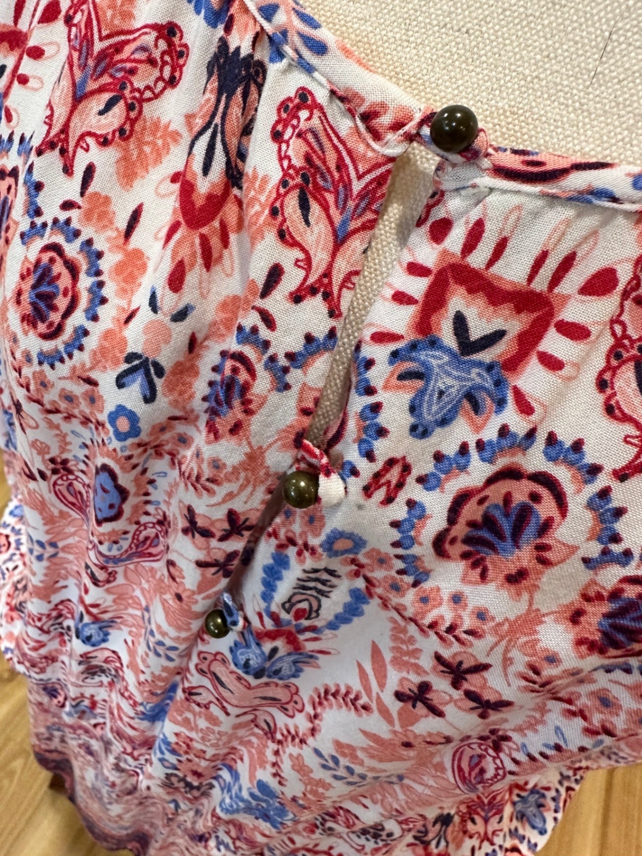 Urban Precinct - Bohemian Dress - Size 12 - Blue / Pink