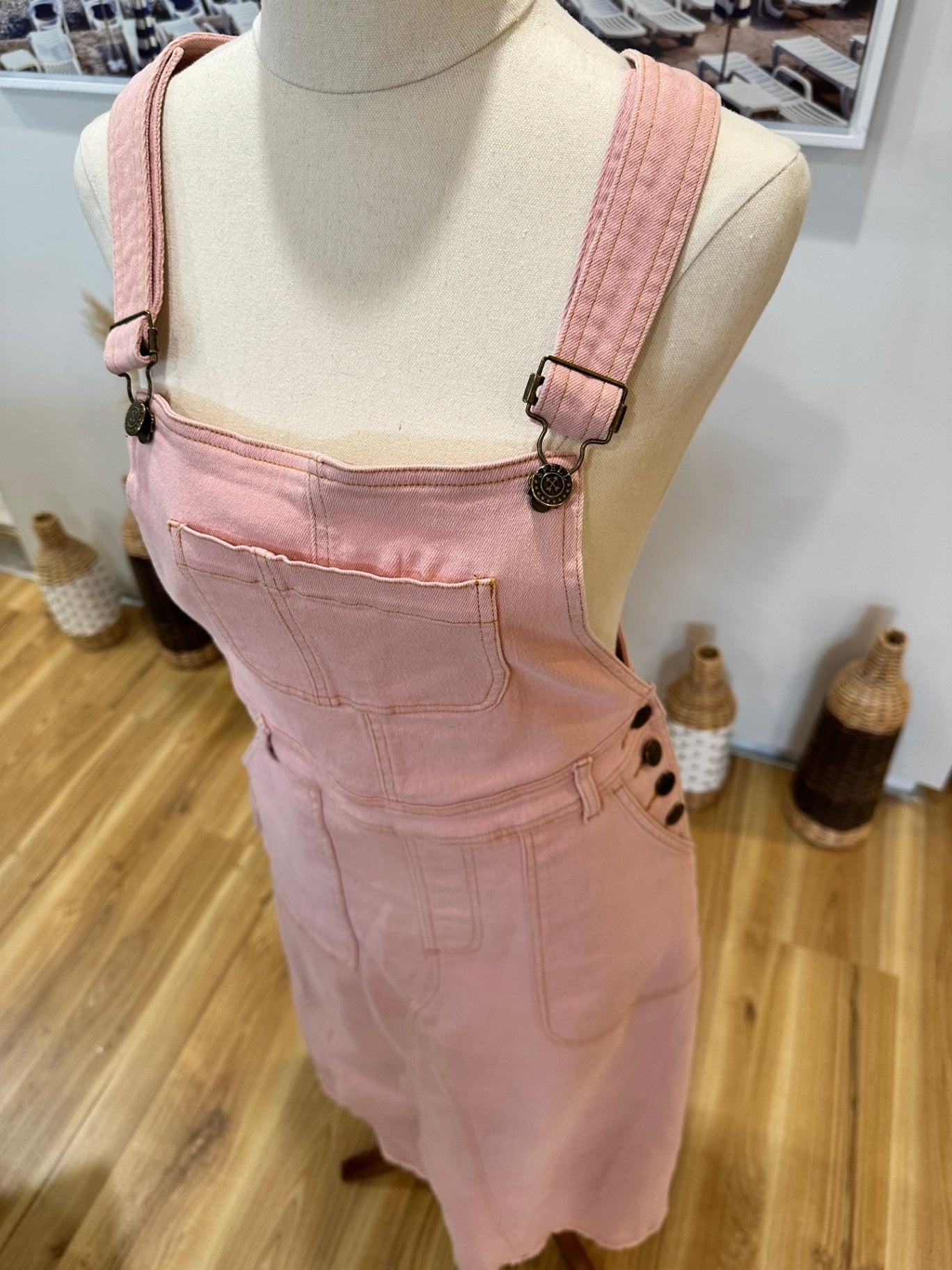 Spell Dungarees / Dress - Extra Small - Pink