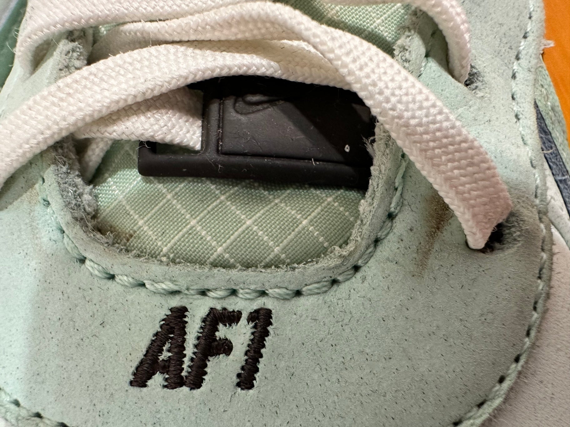 Nike Air Force 1 - Sneakers - EU 43 or 11 - Light mint green, white, black