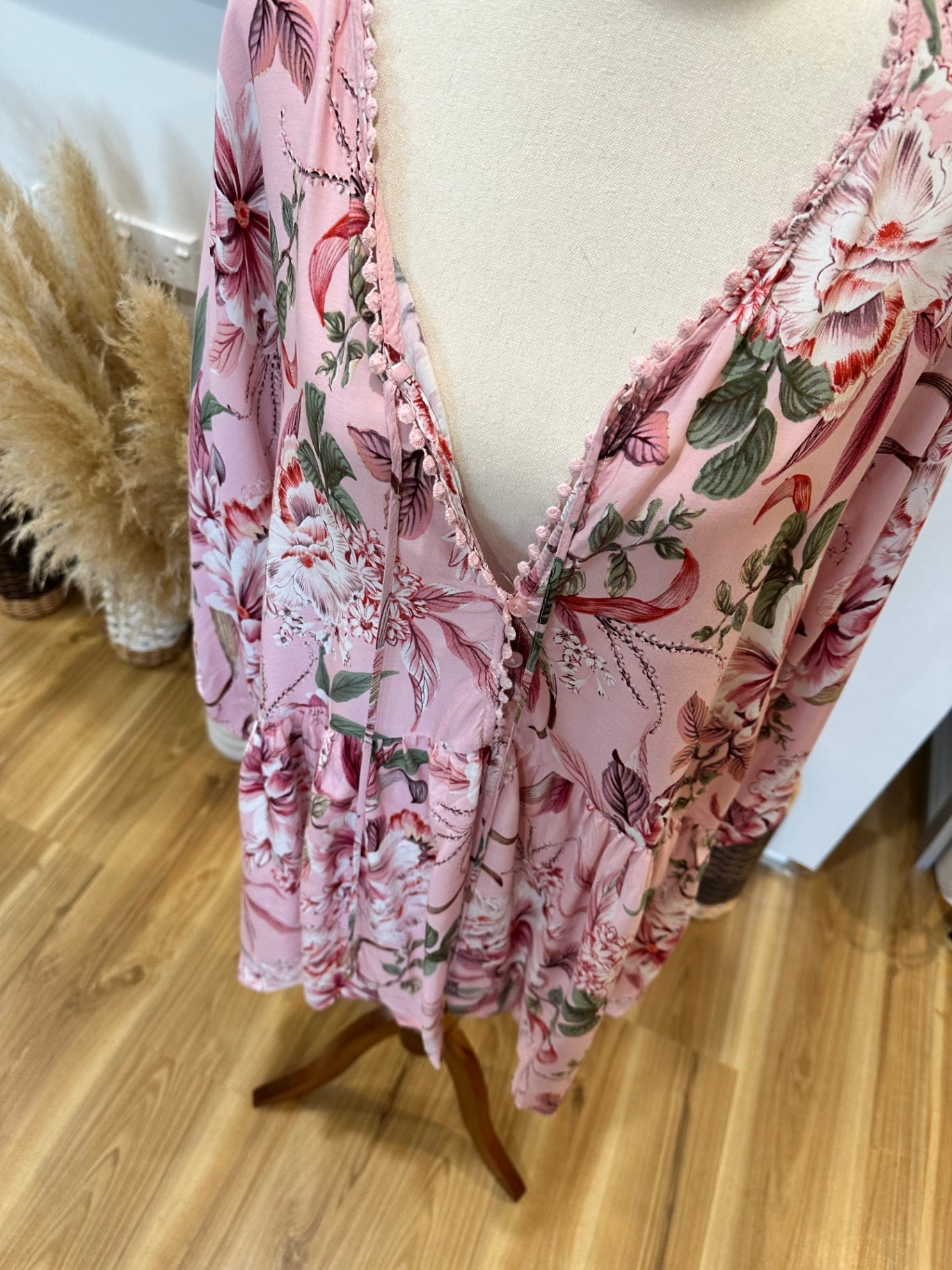 Jaase - Bohemian Blouse - Large - Pink