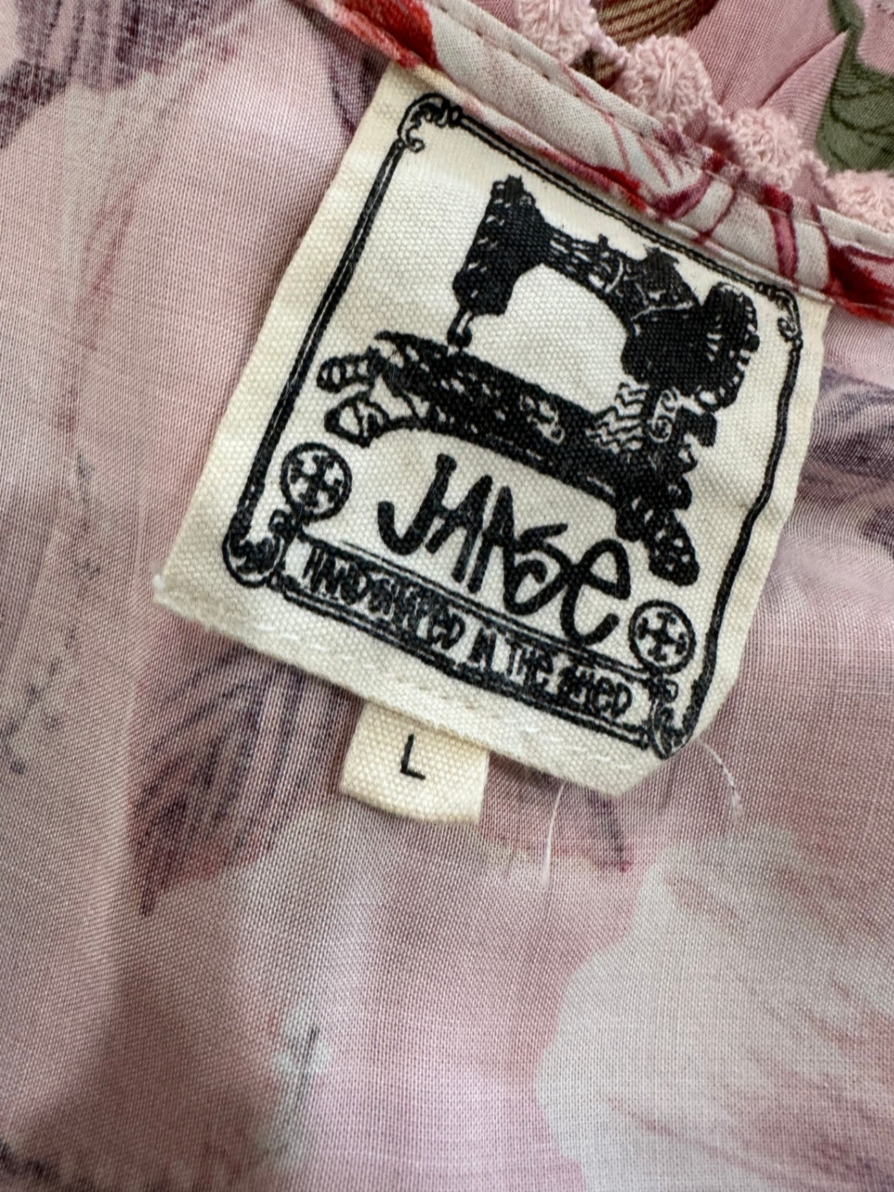 Jaase - Bohemian Blouse - Large - Pink