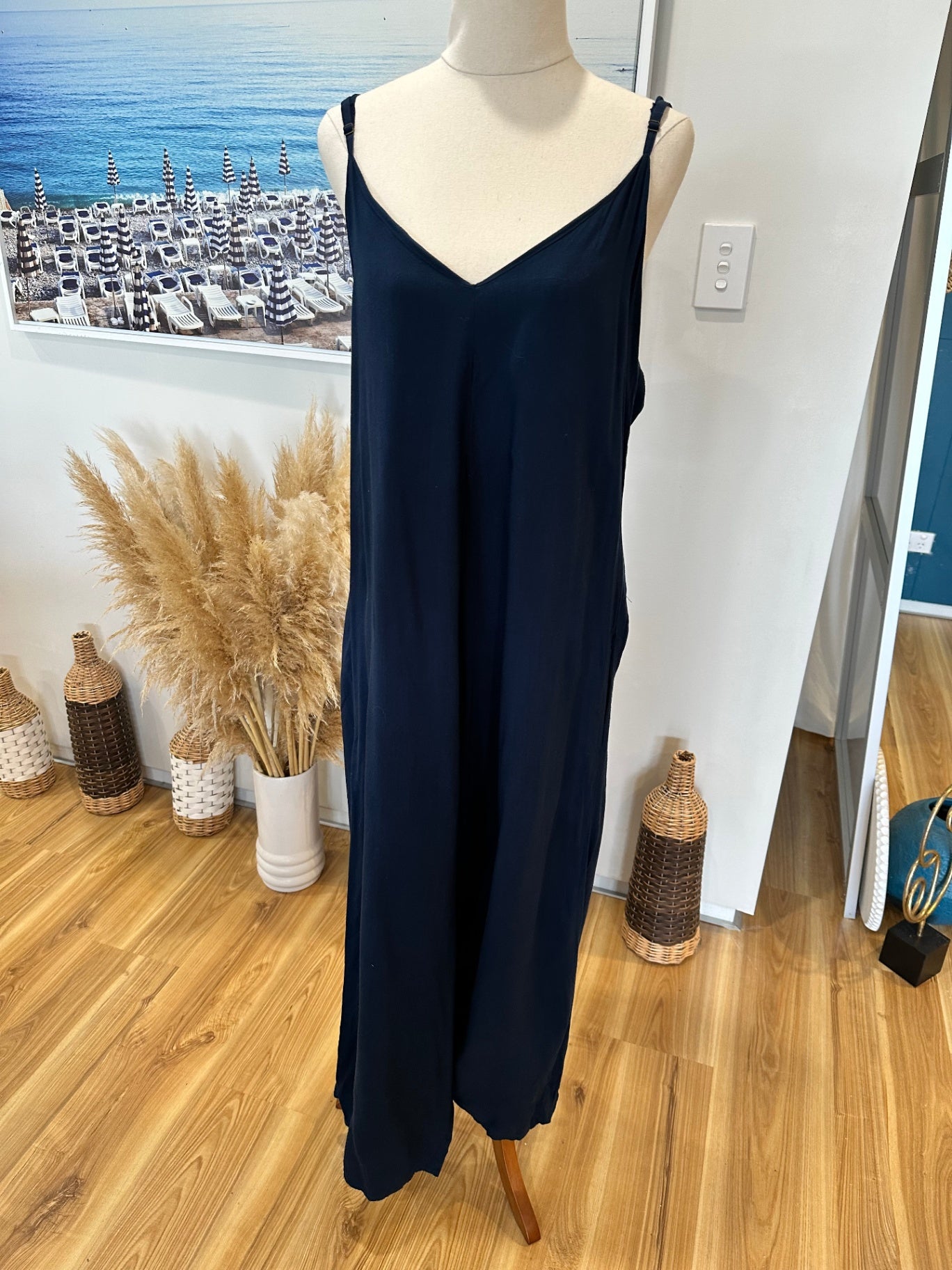 Sacred Soul - Jumpsuit - Small / Medium - Navy Blue