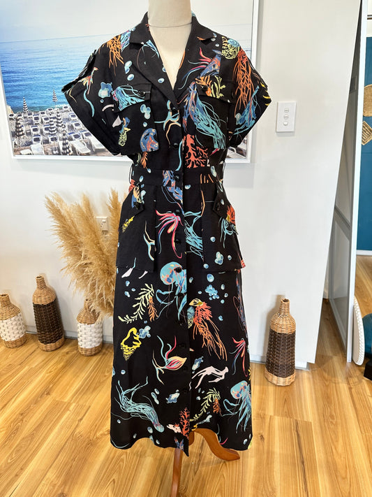 Leo Lin - Audrey Pocket Dress - Extra Small (AU 6) - RRP $599AUD