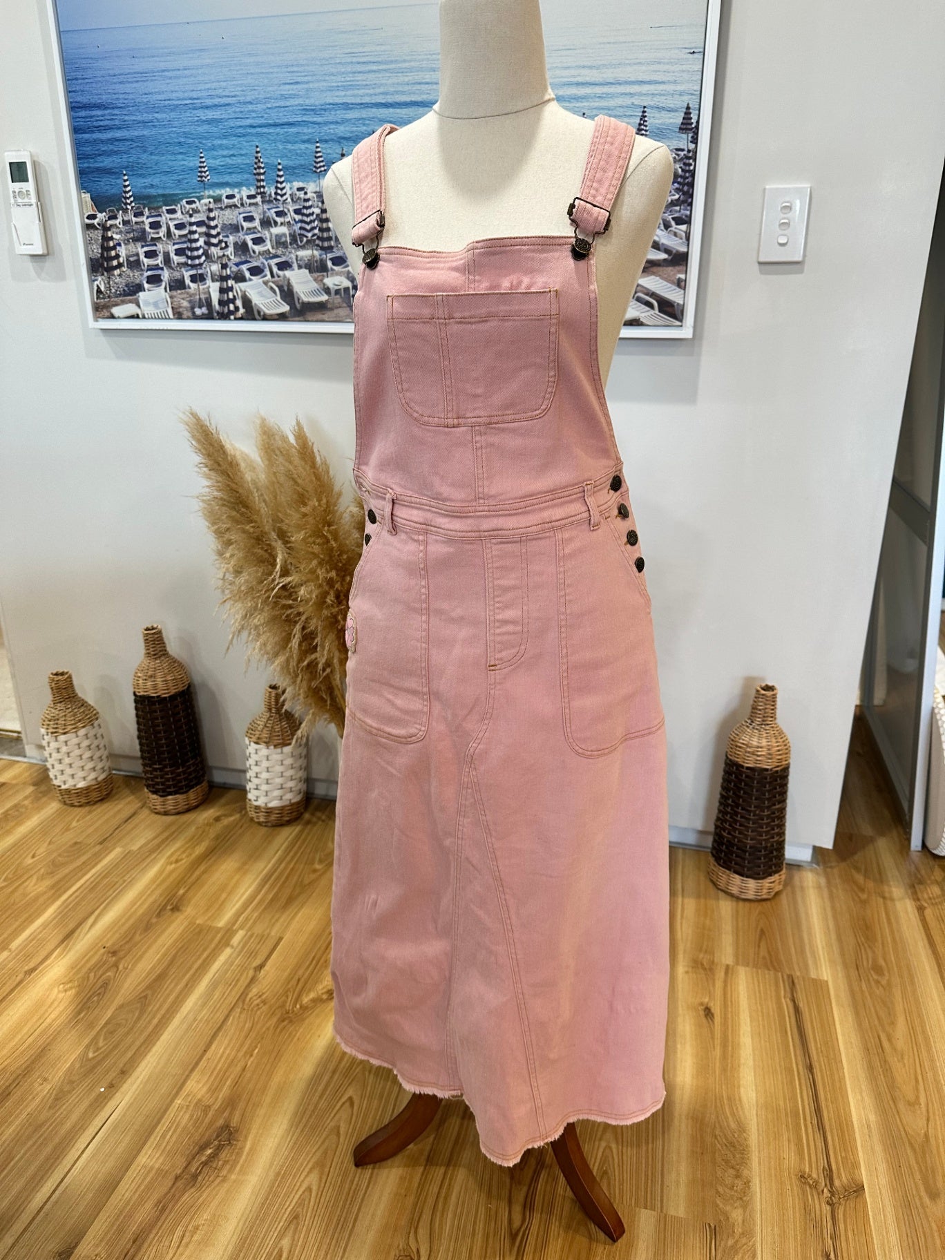 Spell Dungarees / Dress - Extra Small - Pink