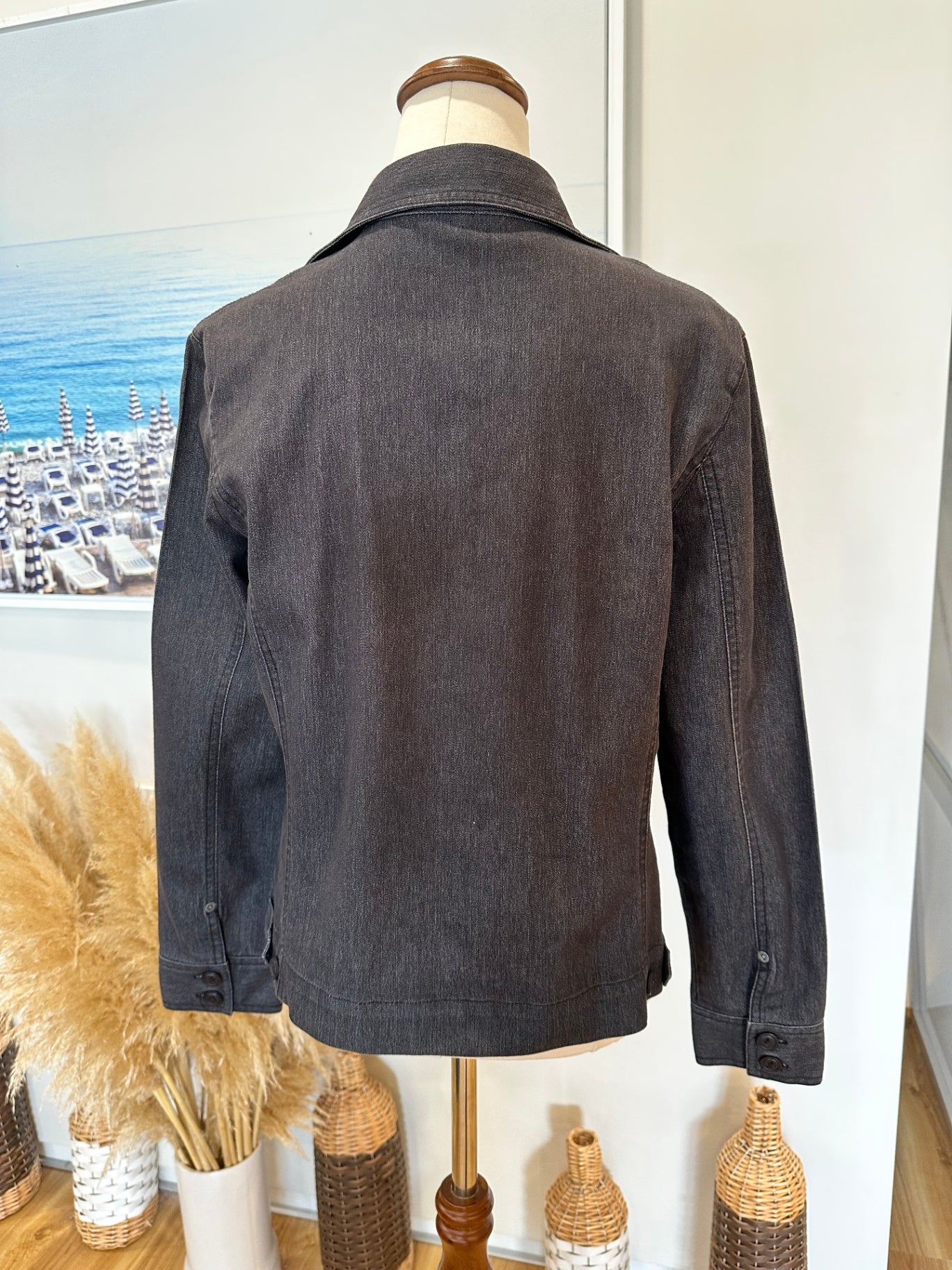 Line7 - Denim Jacket - Size 12 - Blue / Black