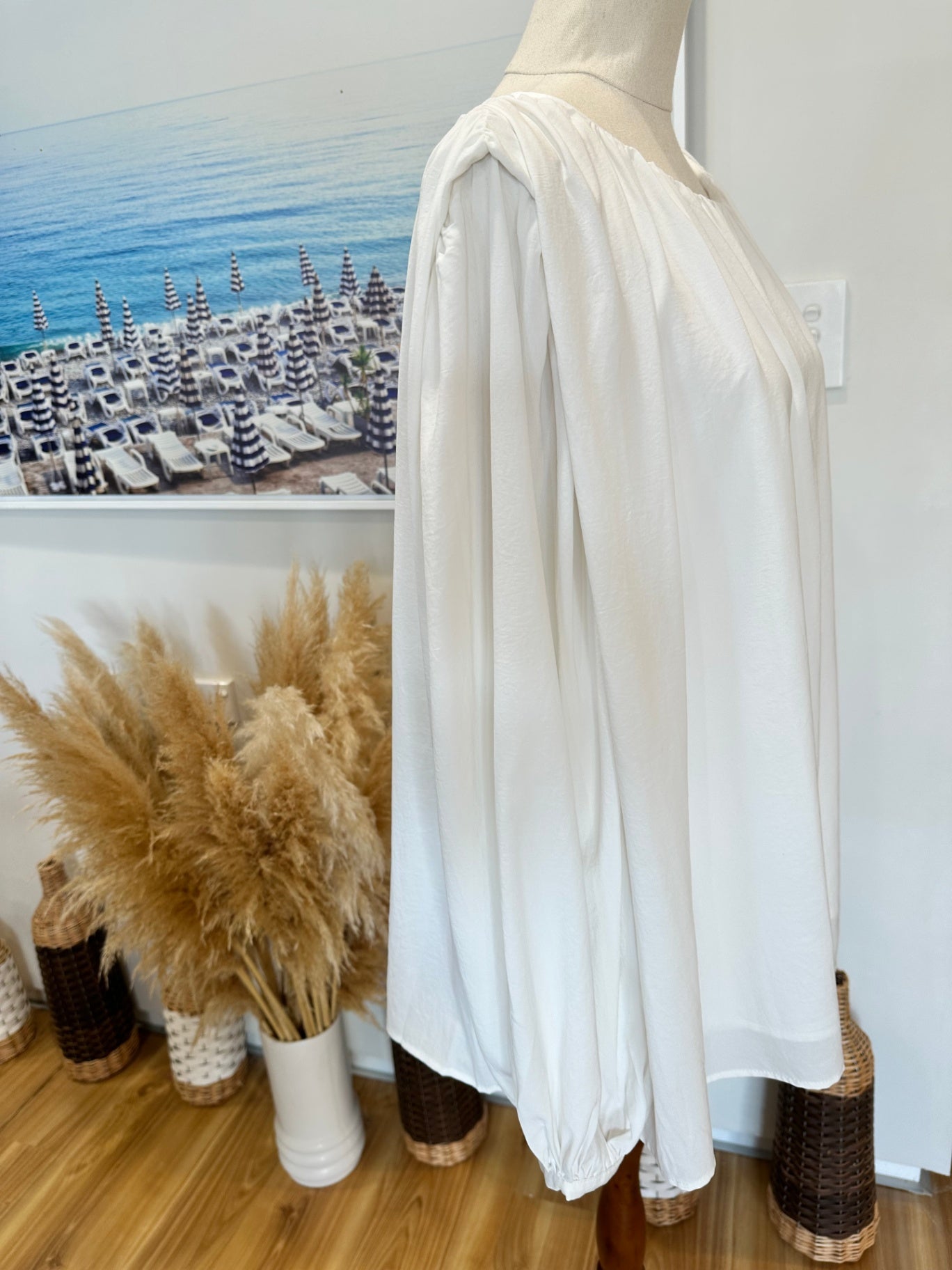 Halo & Hazard Blouse - Medium - Cream