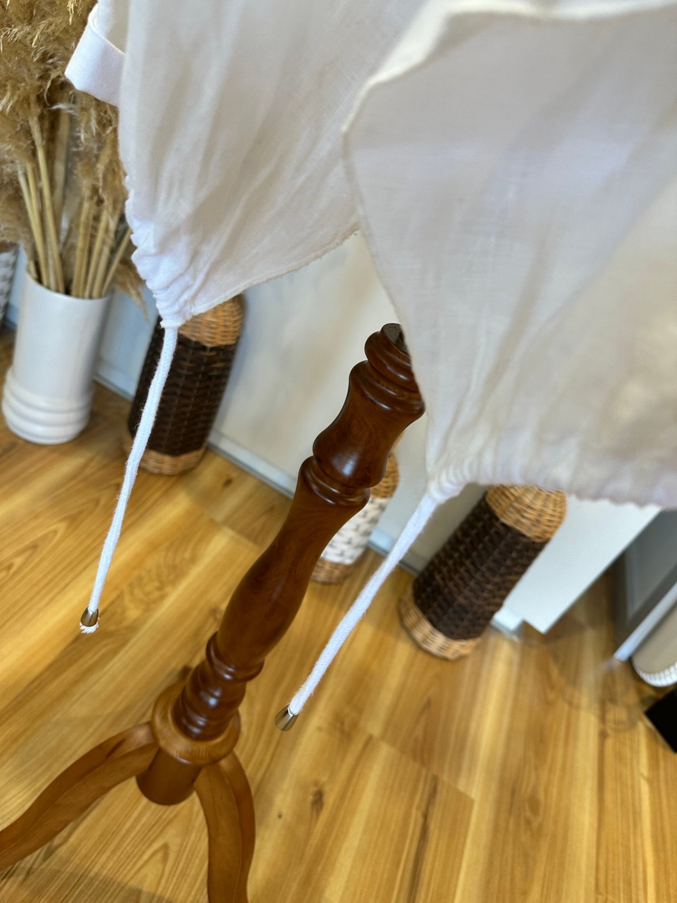 Zest - 100% Linen Top / Open Jacket - Size 18 - White