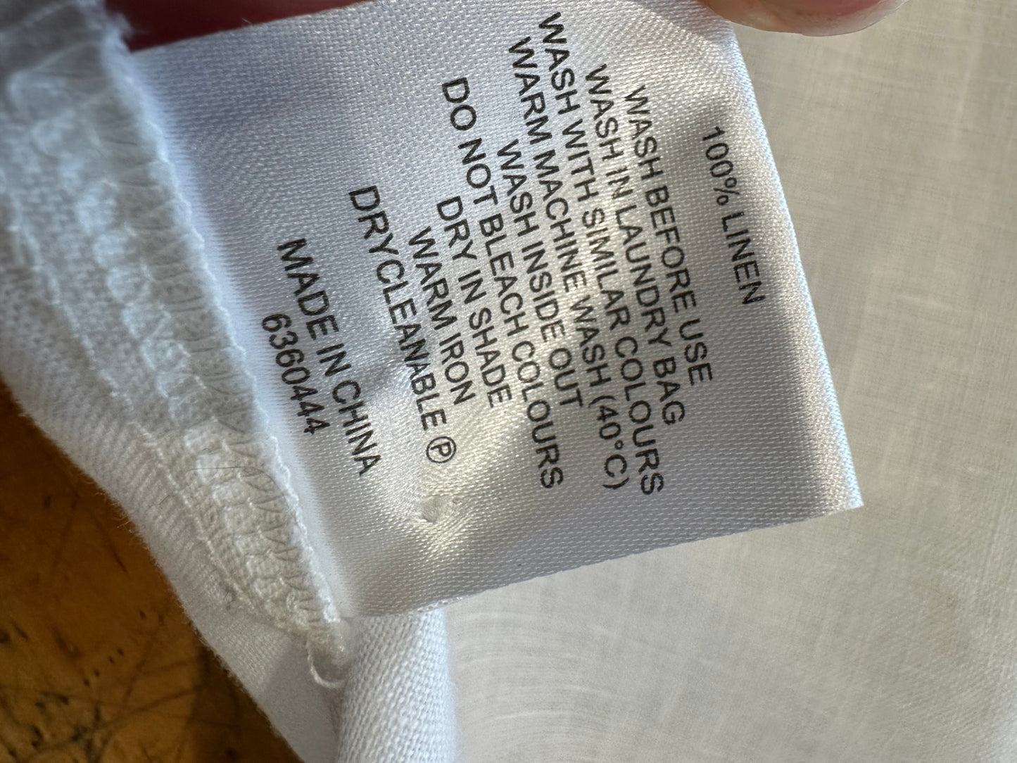 Zest - 100% Linen Top / Open Jacket - Size 18 - White