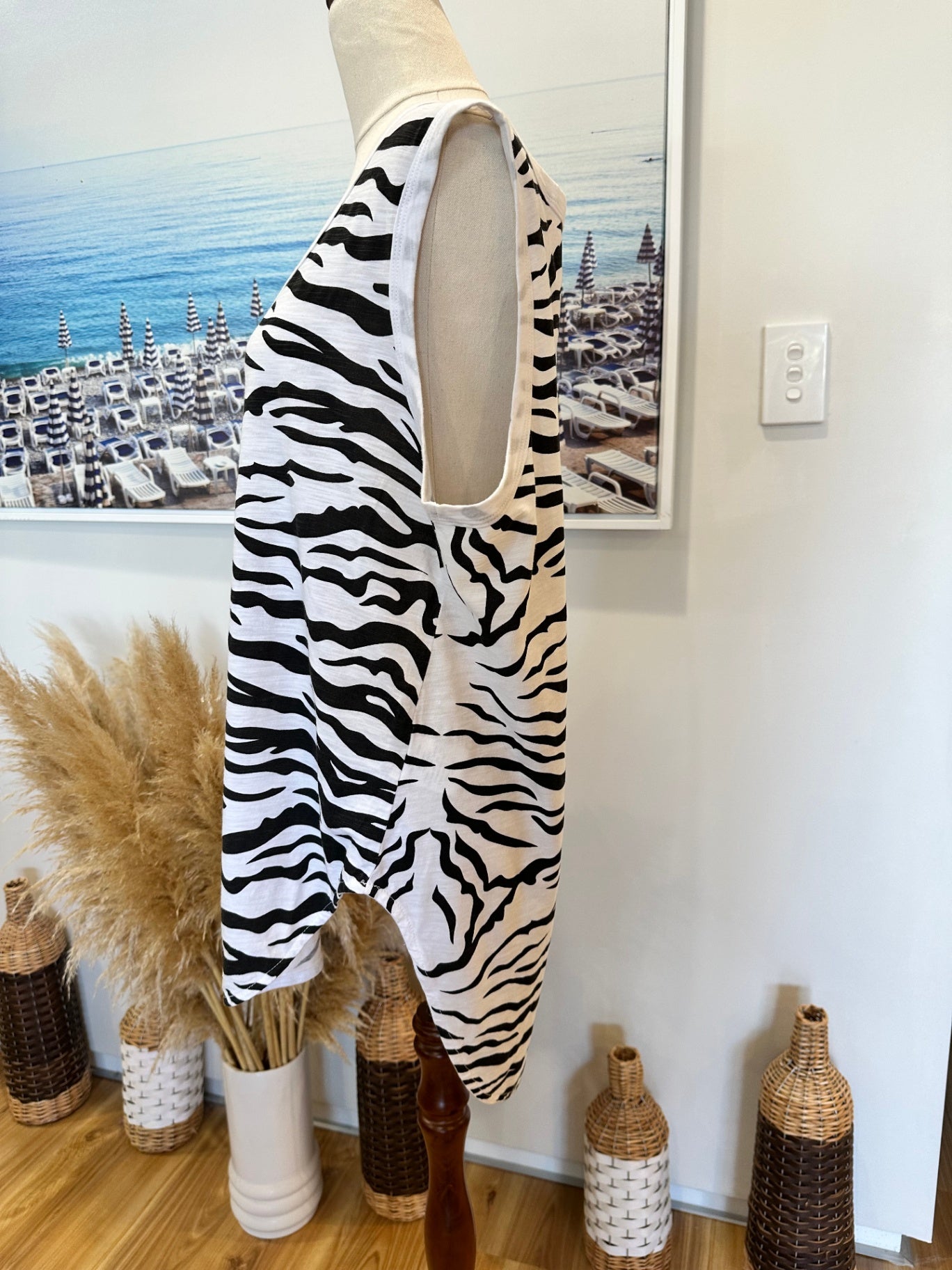 3rd Story - Zebra Print Top - Large / Extra Large 