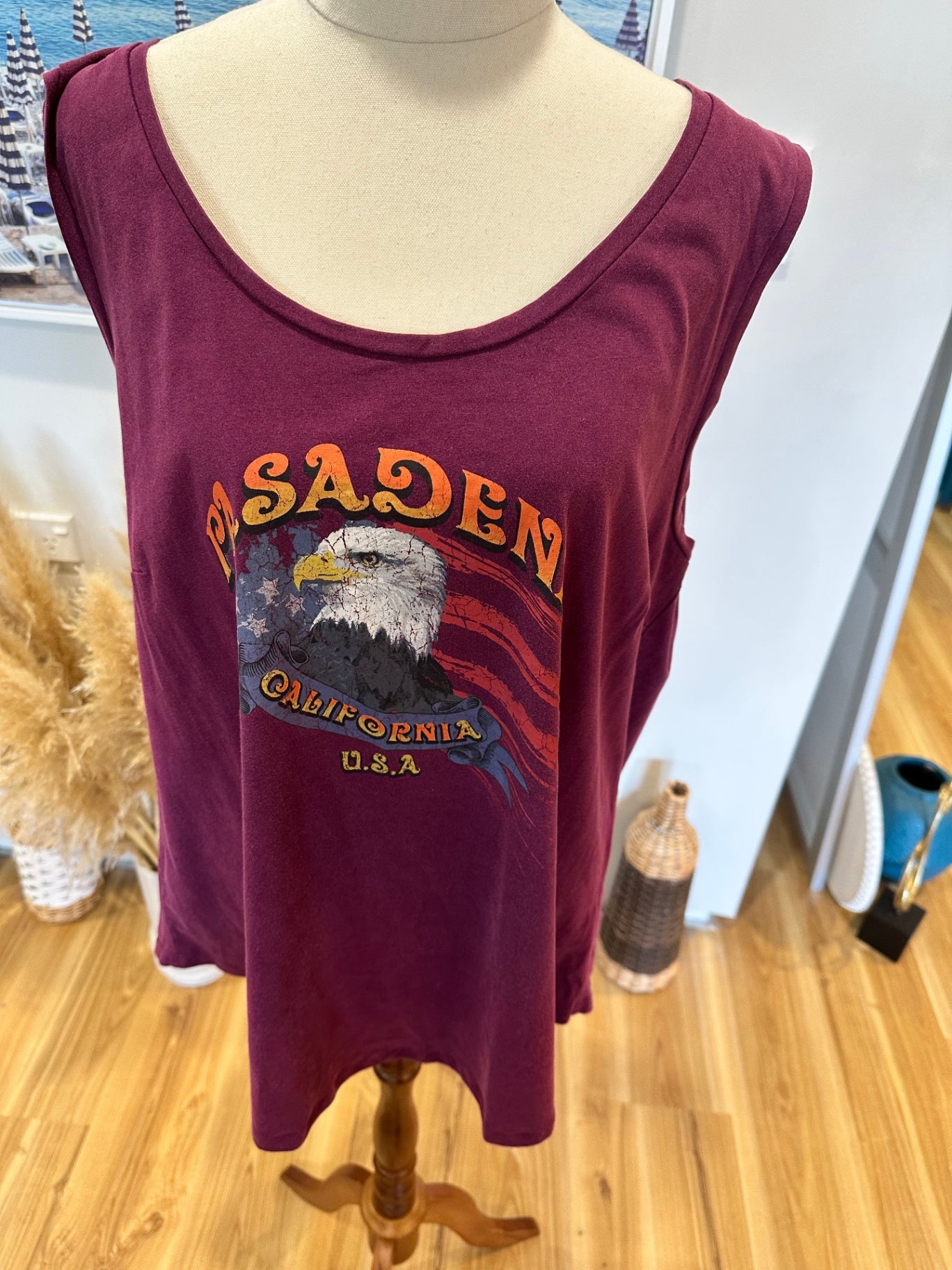 CCX - Singlet Top - Size 18 - Pasedena Print