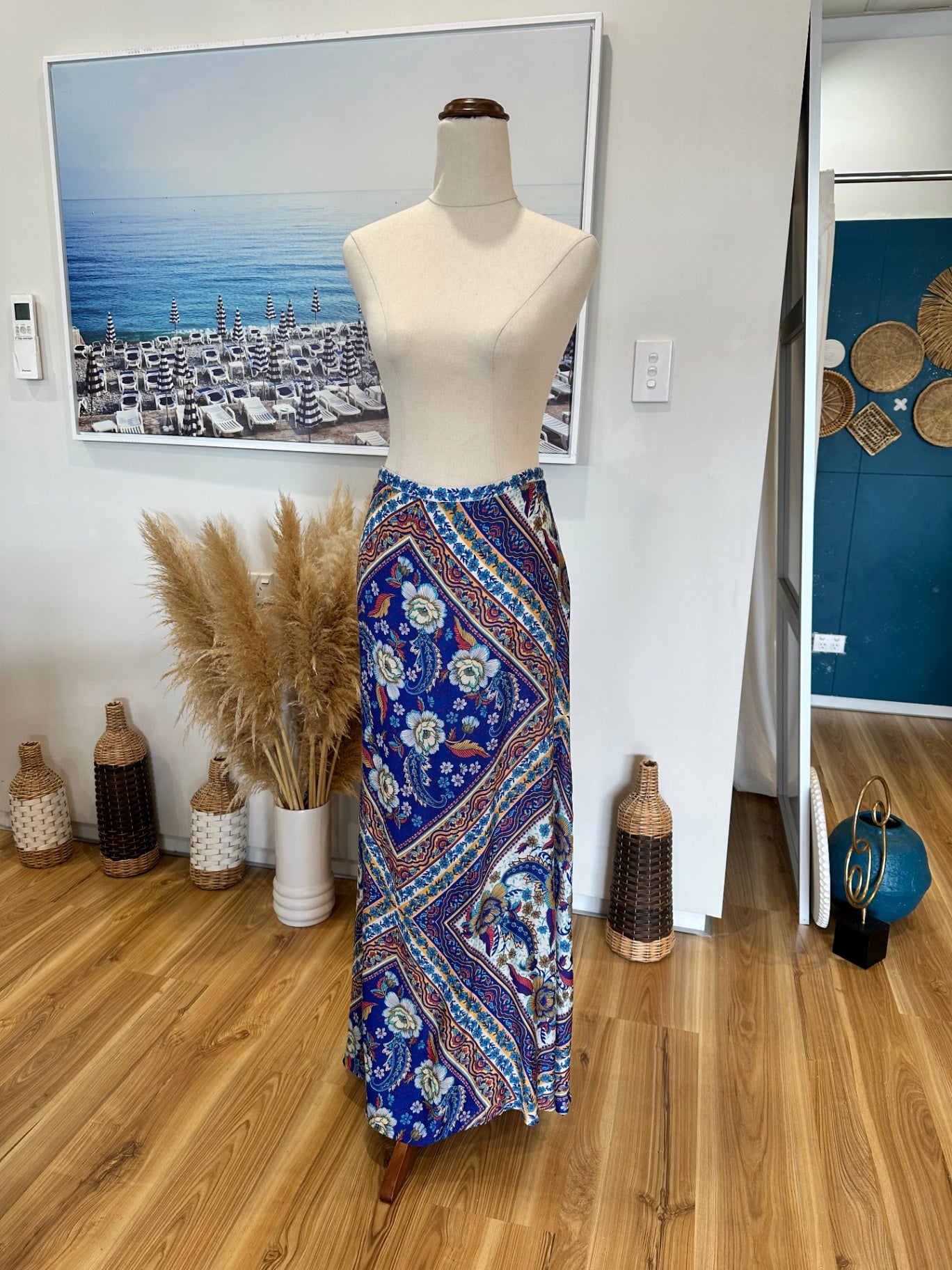 Arnhem - Maxi Skirt - Size 16 - Blue