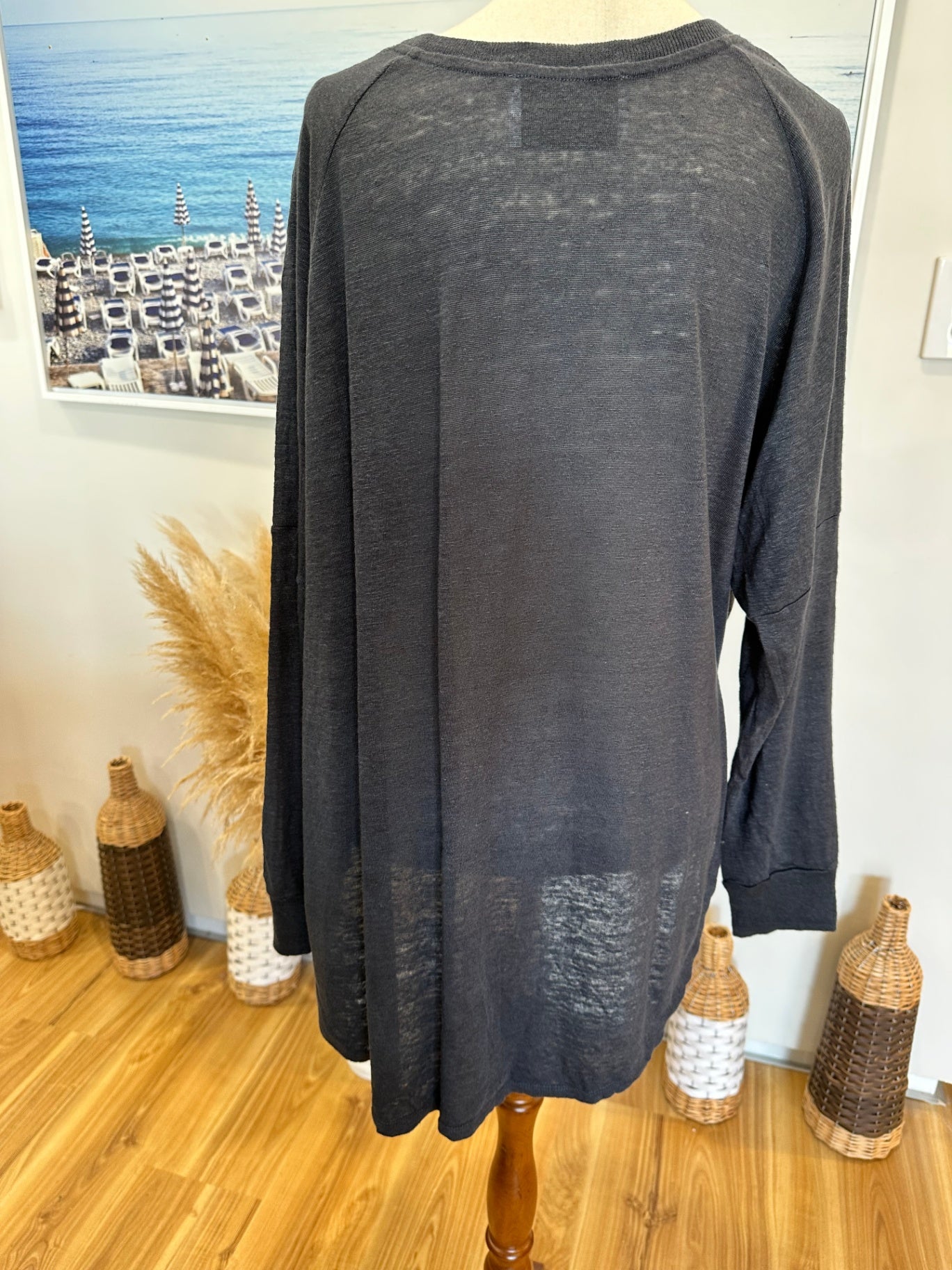 Decjuba - Longsleeve Top - Large - Grey / Blue
