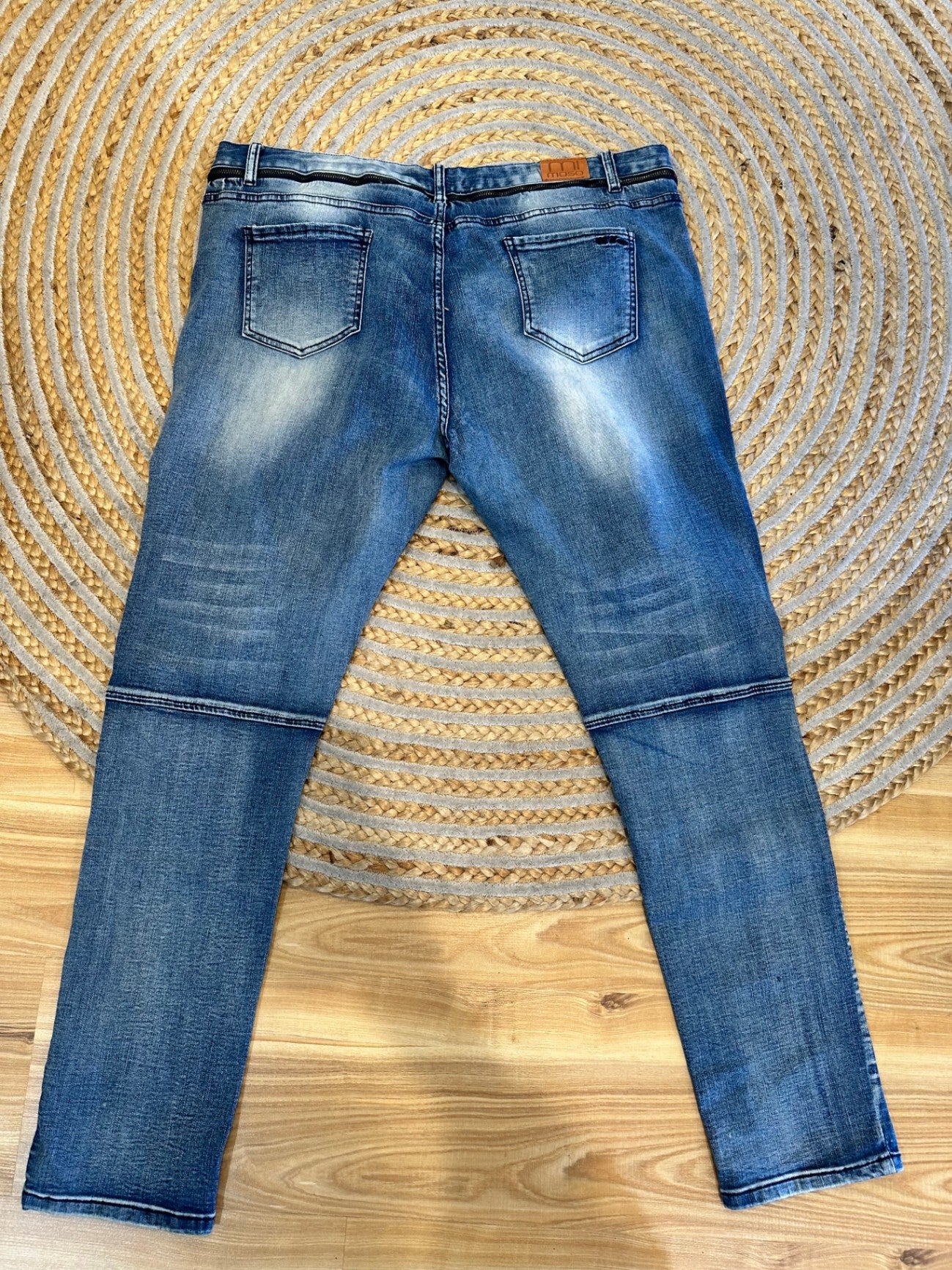 Mi Moso - Biker Jeans - Size 18 - Blue