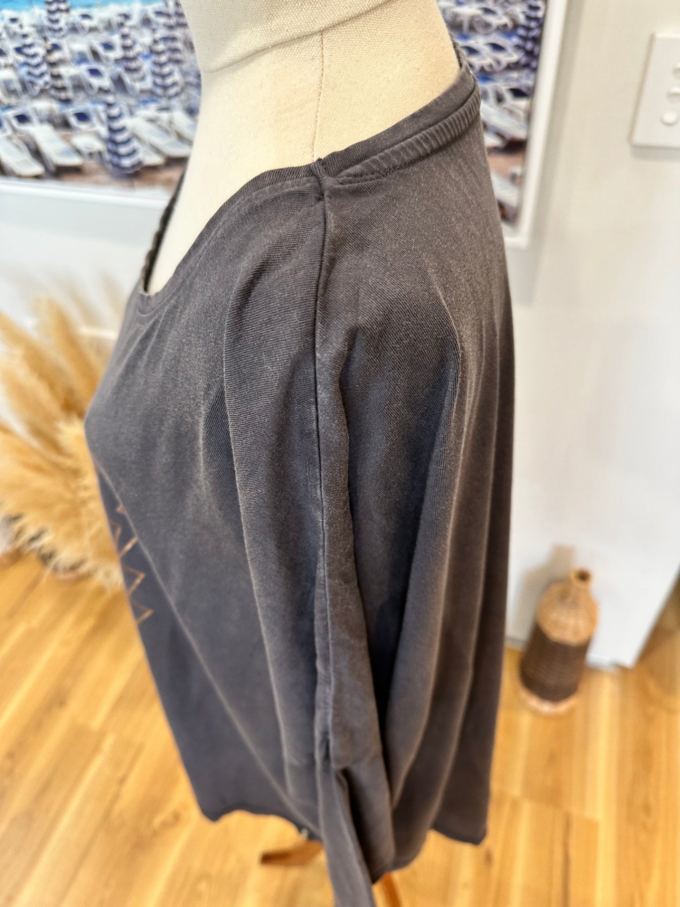 Little White Lie - Top - Size 16 - Black + Rose Gold