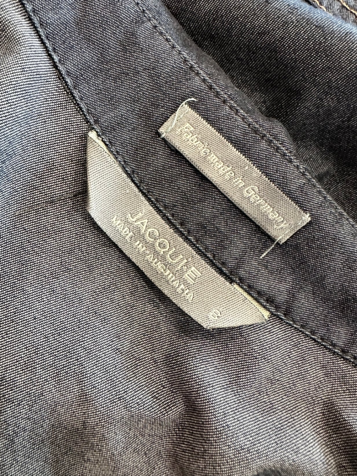 Jacqui-E - Denim Jacket - Size 8 - Dark blue