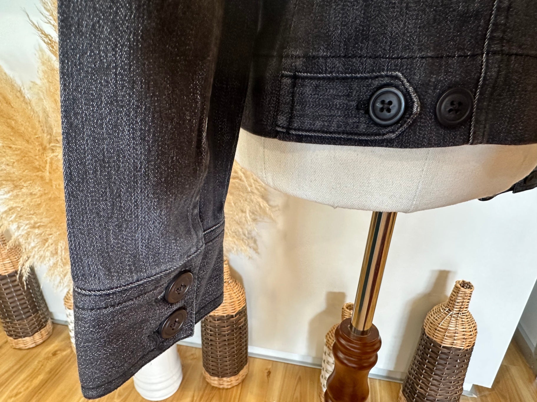 Line7 - Denim Jacket - Size 12 - Blue / Black