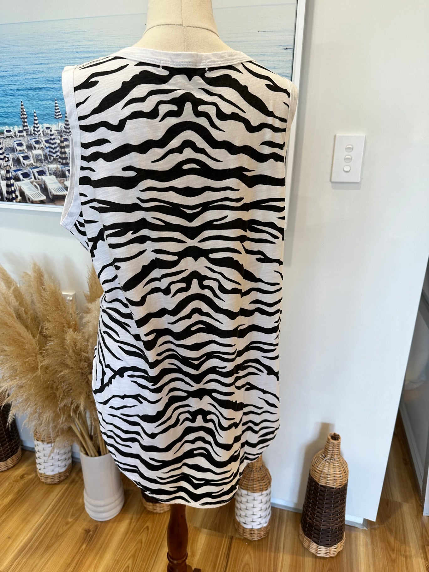 3rd Story - Zebra Print Top - Large / Extra Large 