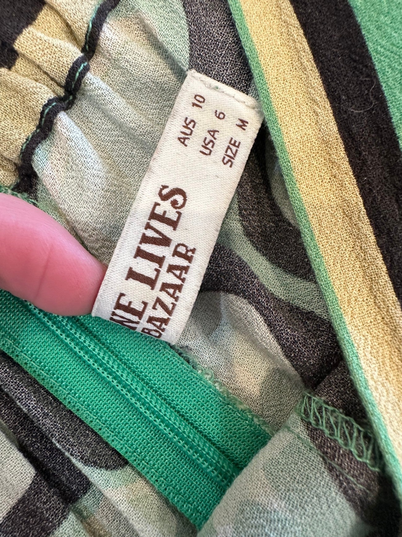 Nine Lives Bazaar - Palazzo Pants - Size 10 - Green