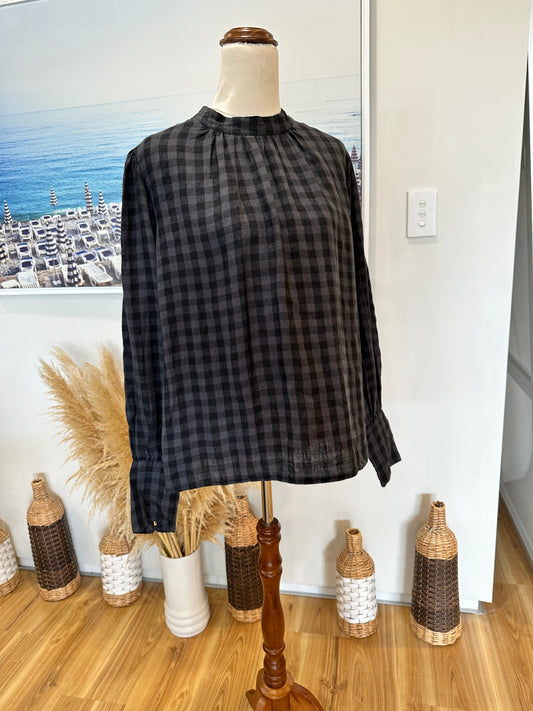 Max Blouse - Size 12 - 100% Linen 