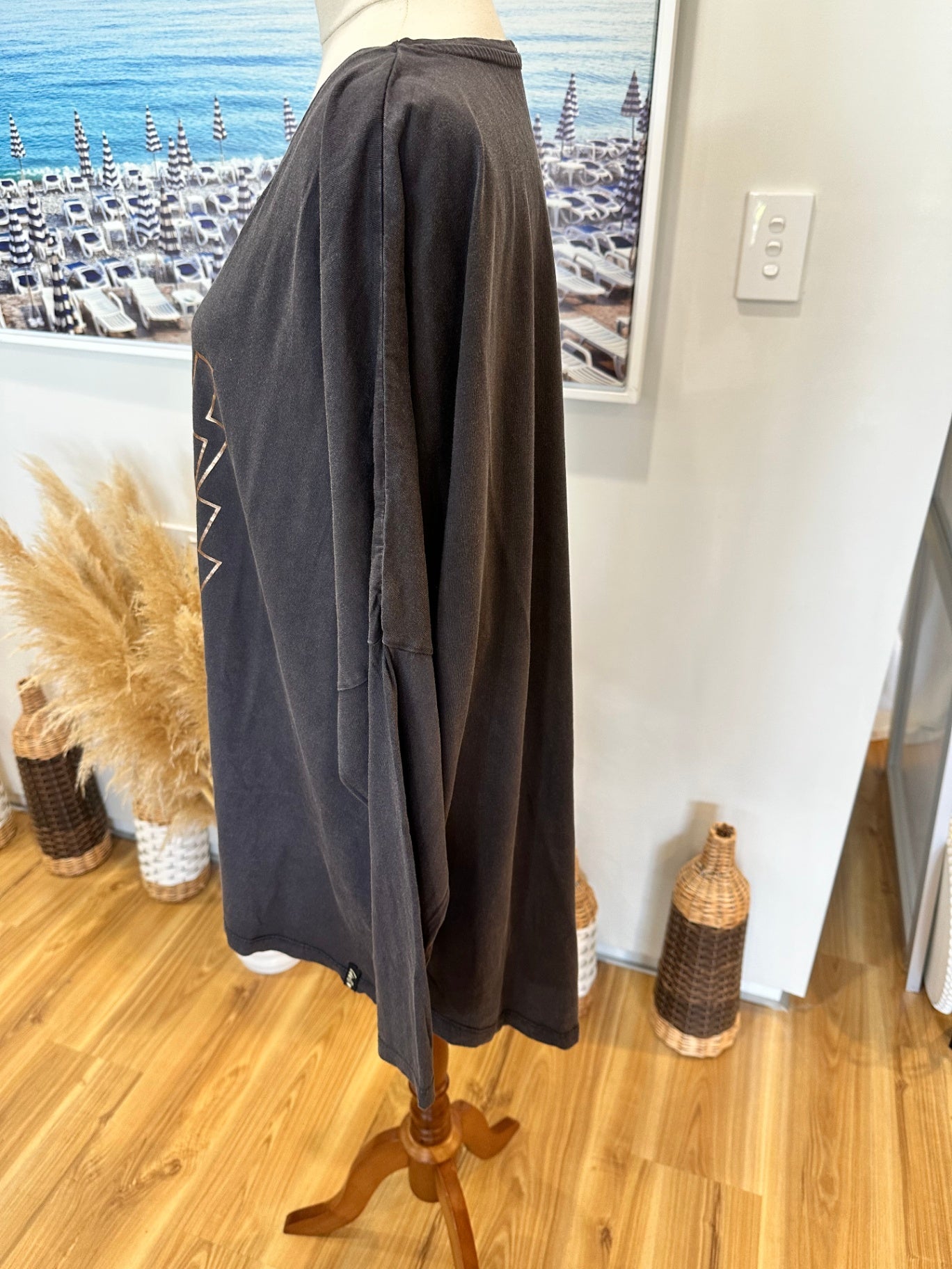 Little White Lie - Top - Size 16 - Black + Rose Gold