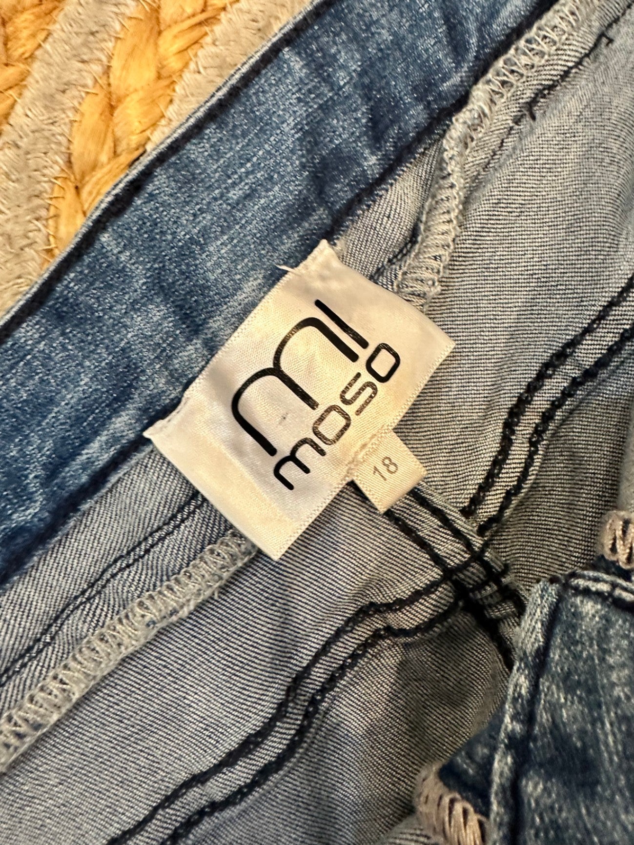 Mi Moso - Biker Jeans - Size 18 - Blue