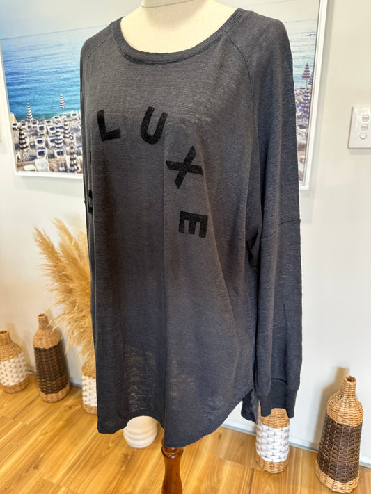 Decjuba - Longsleeve Top - Large - Grey / Blue